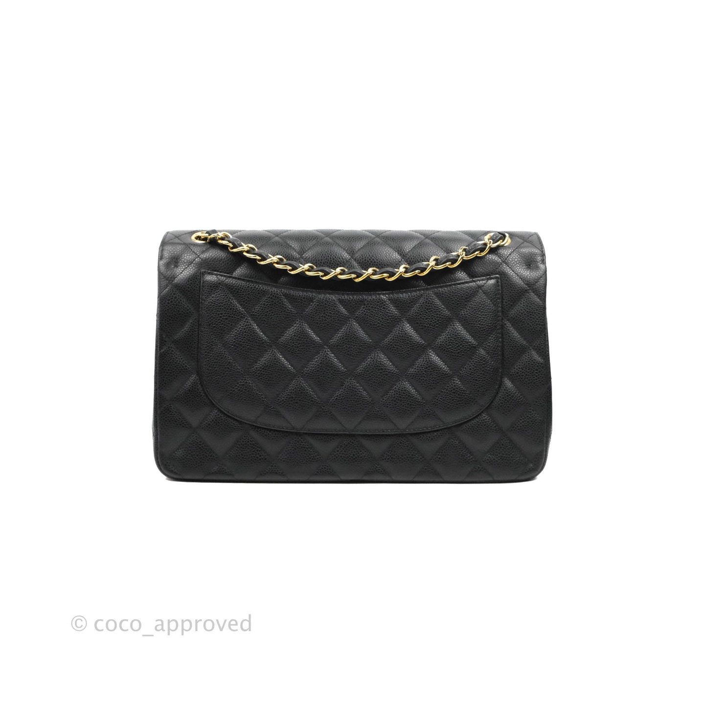 Chanel Jumbo Double Flap Black Caviar Gold Hardware⁣⁣