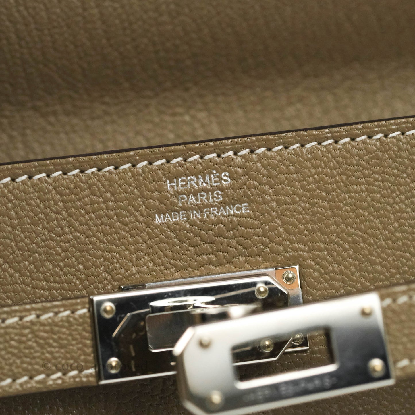 Hermès Kelly To Go Wallet Etoupe Chevre Mysore Palladium Hardware