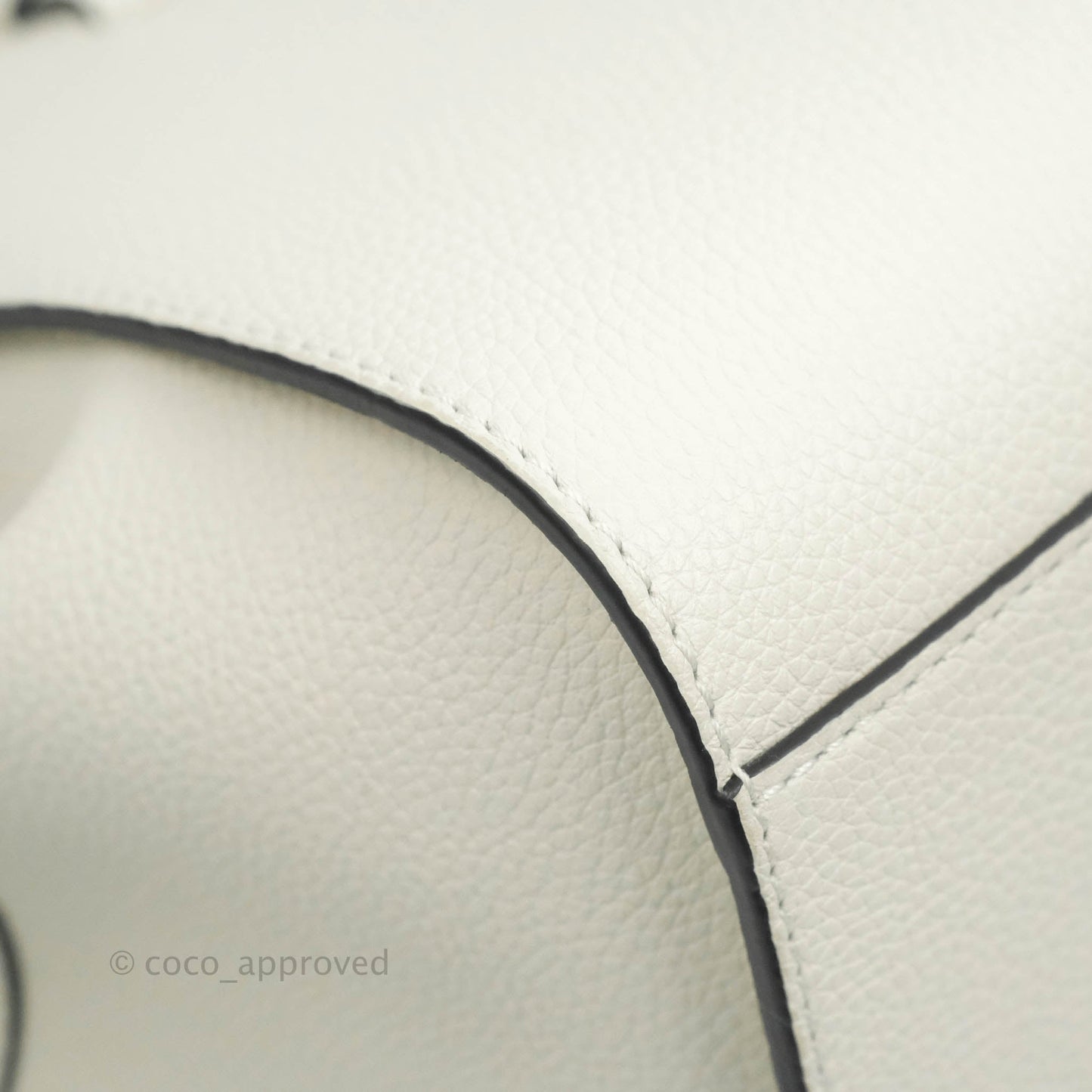 Loewe Mini Hammock Drawstring White Calfskin