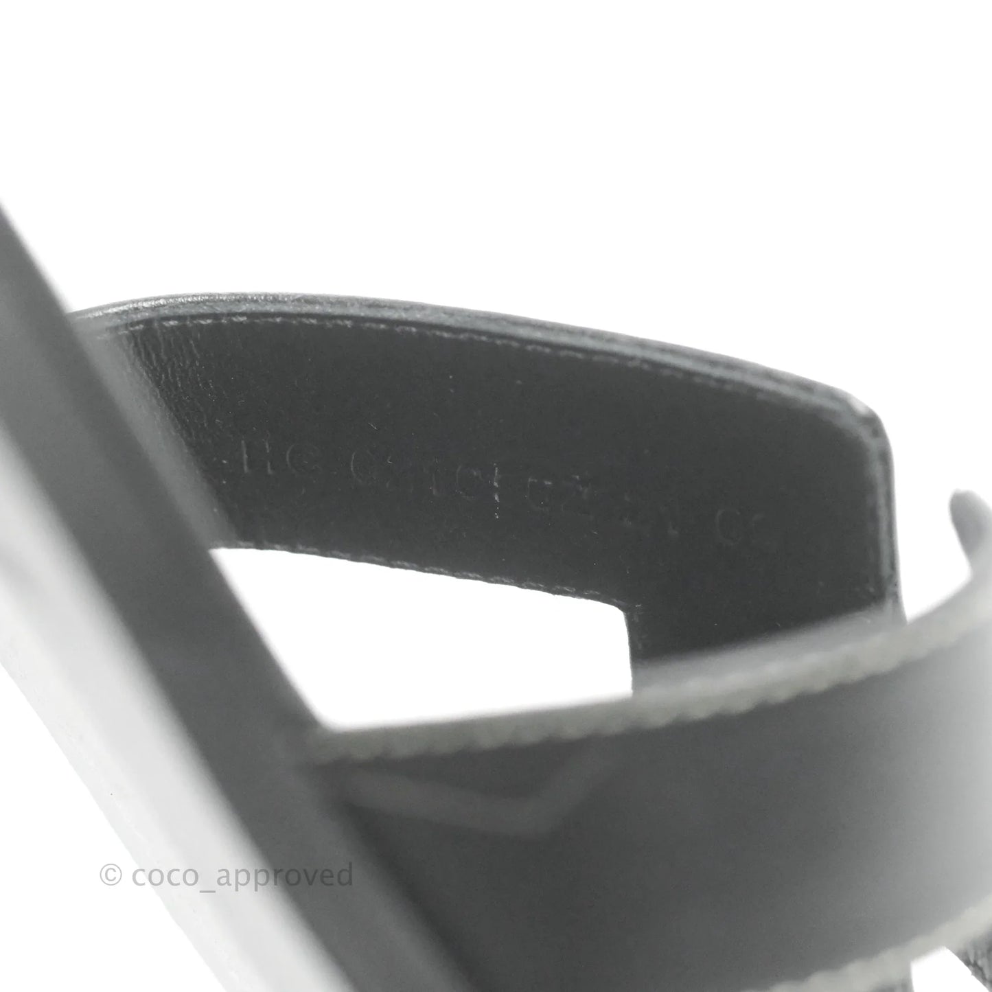 Hermès Oran Sandals in Black Size 37