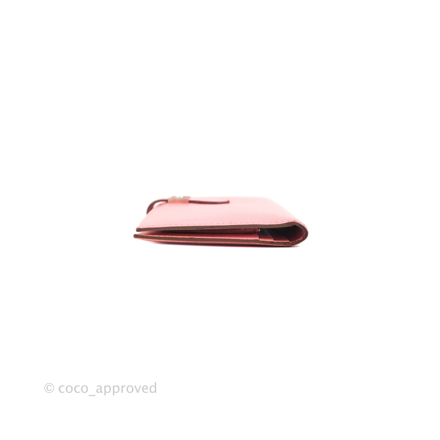 Hermès Bearn Wallet Epsom Pink Palladium Hardware