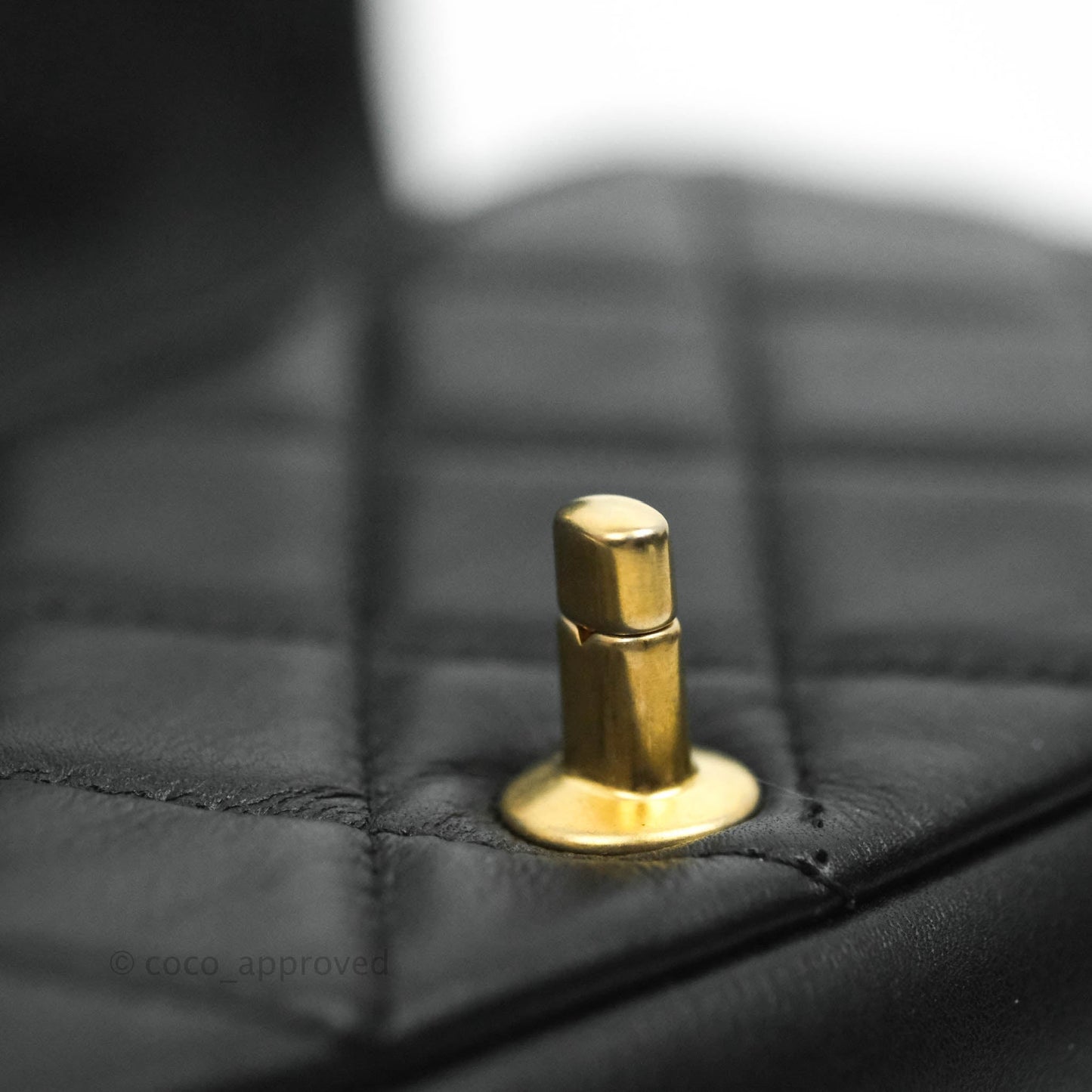 Chanel Clutch with Chain Black Calfskin Aged Gold Hardware