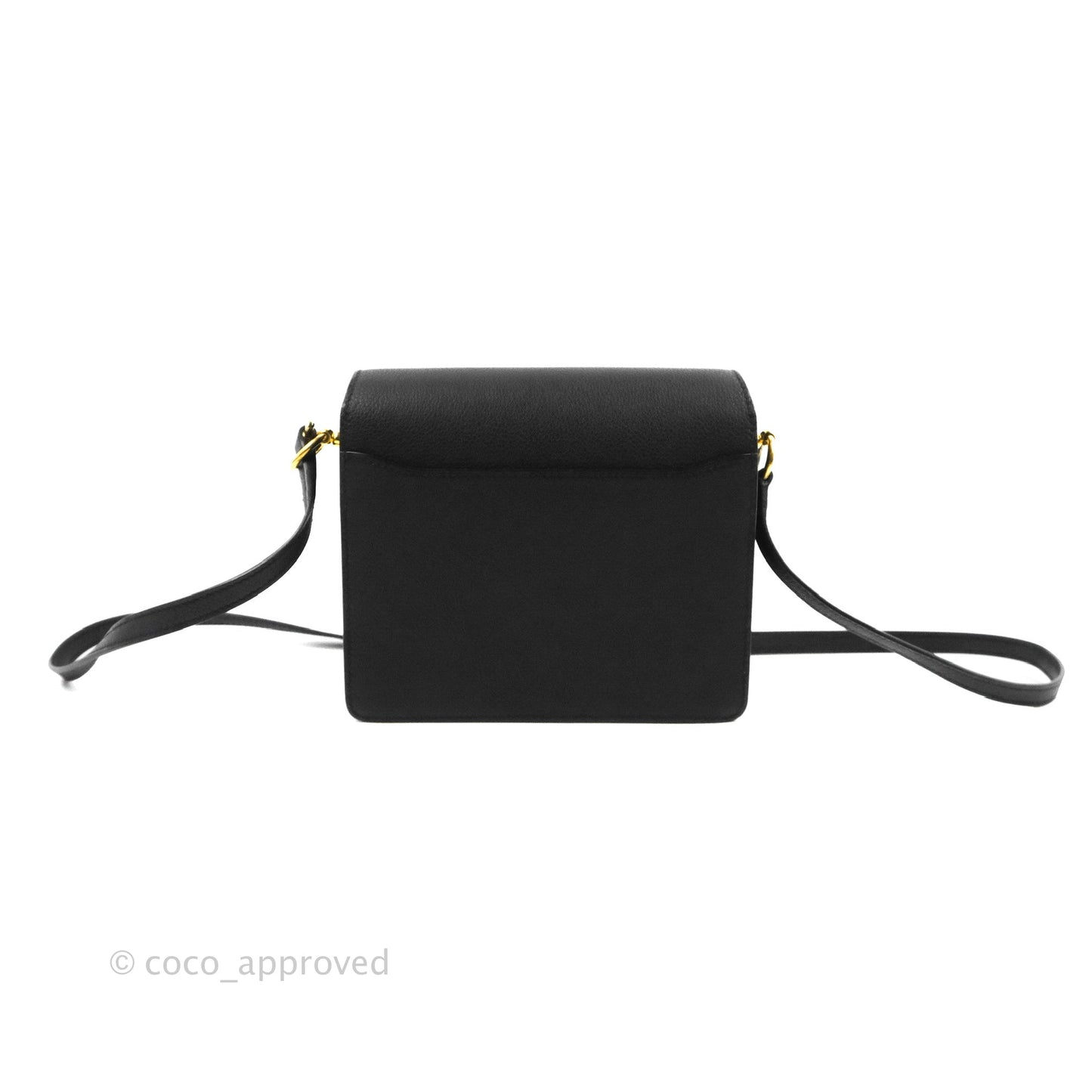 Hermès Roulis Mini 18 Black TM Gold Hardware