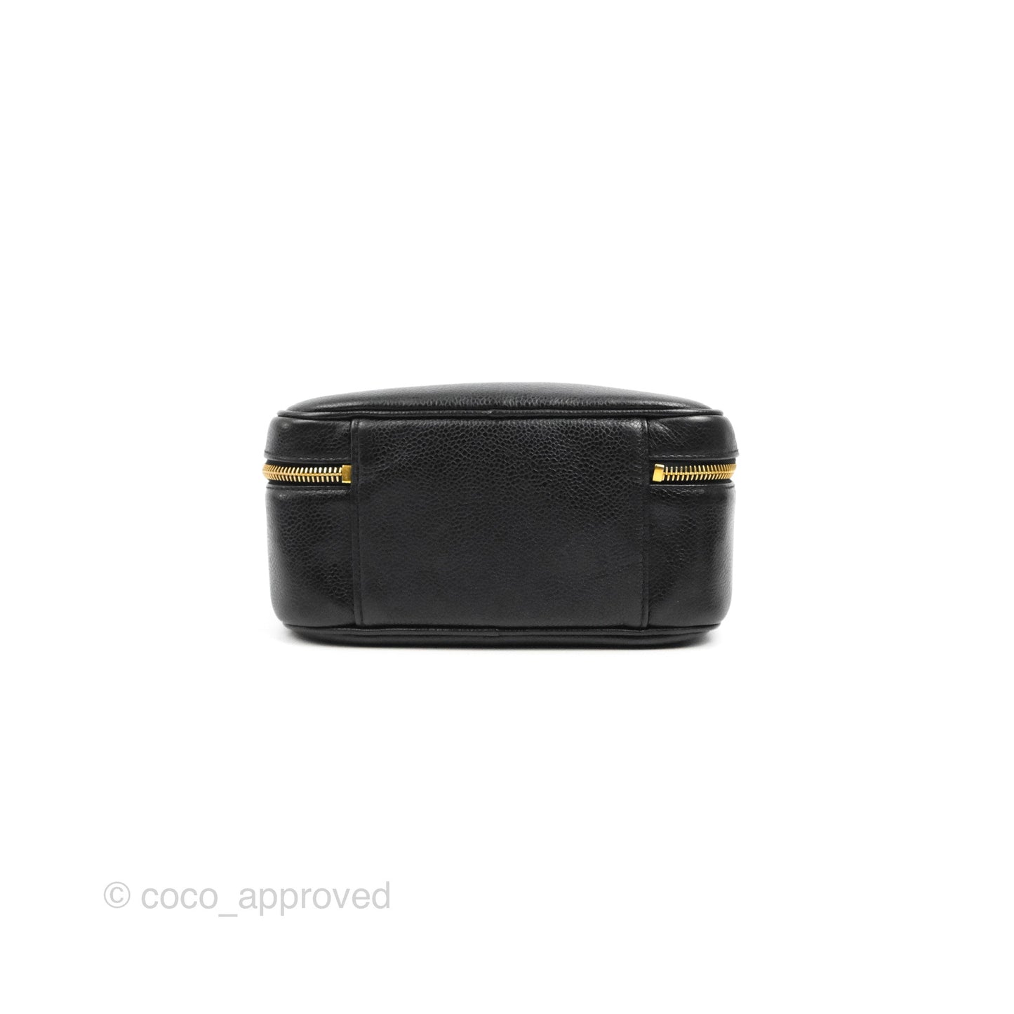 Chanel Vintage Timeless CC Vanity Black Caviar Gold Hardware