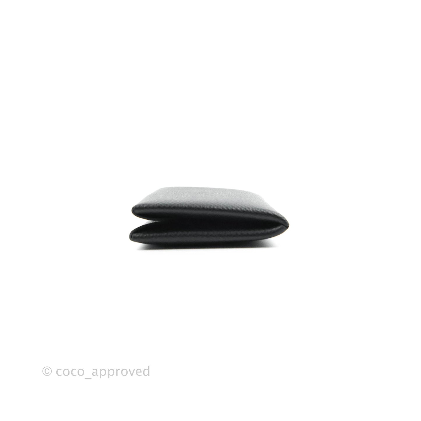 Hermès Calvi Card Holder Epsom Black