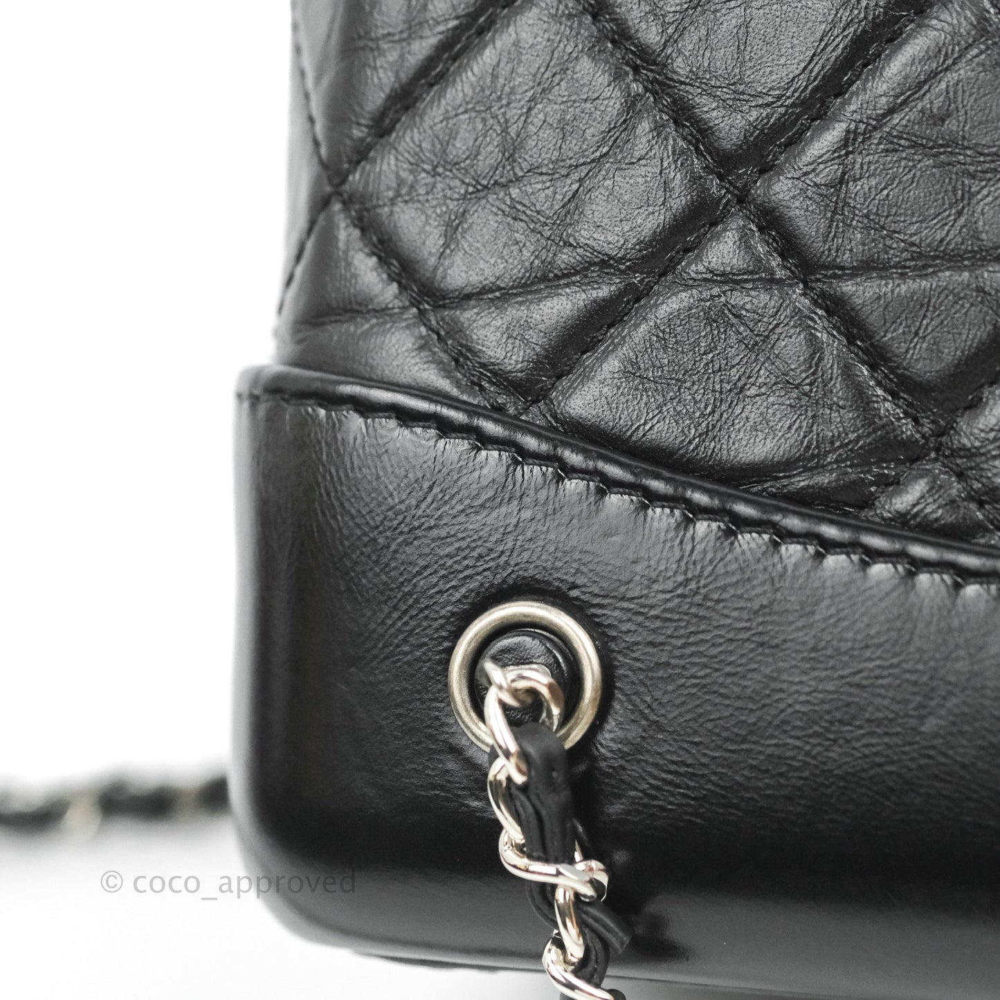 Chanel Small Gabrielle Backpack Black Aged Calfskin