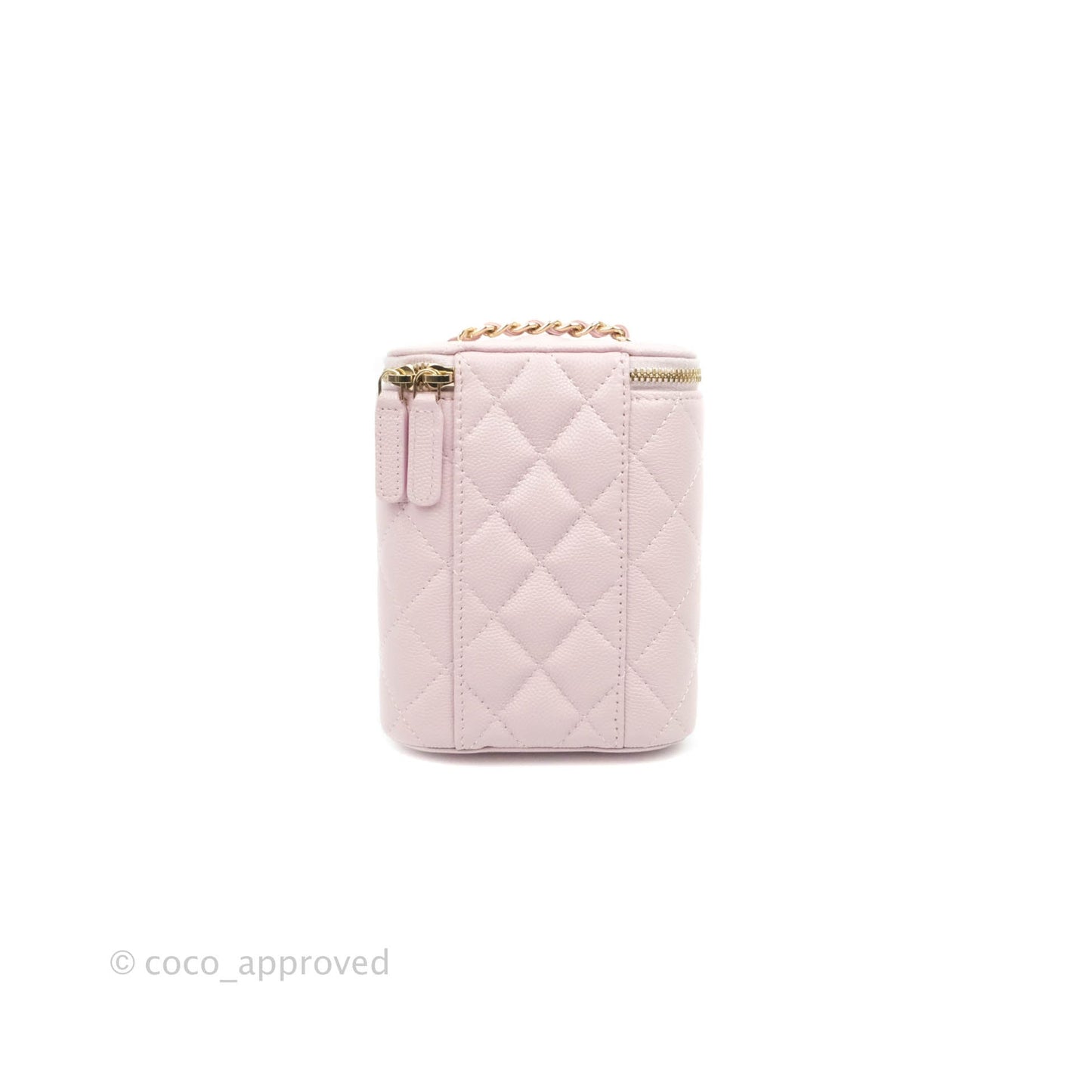 Chanel Classic Mini Vanity With Chain Pink Caviar Gold Hardware