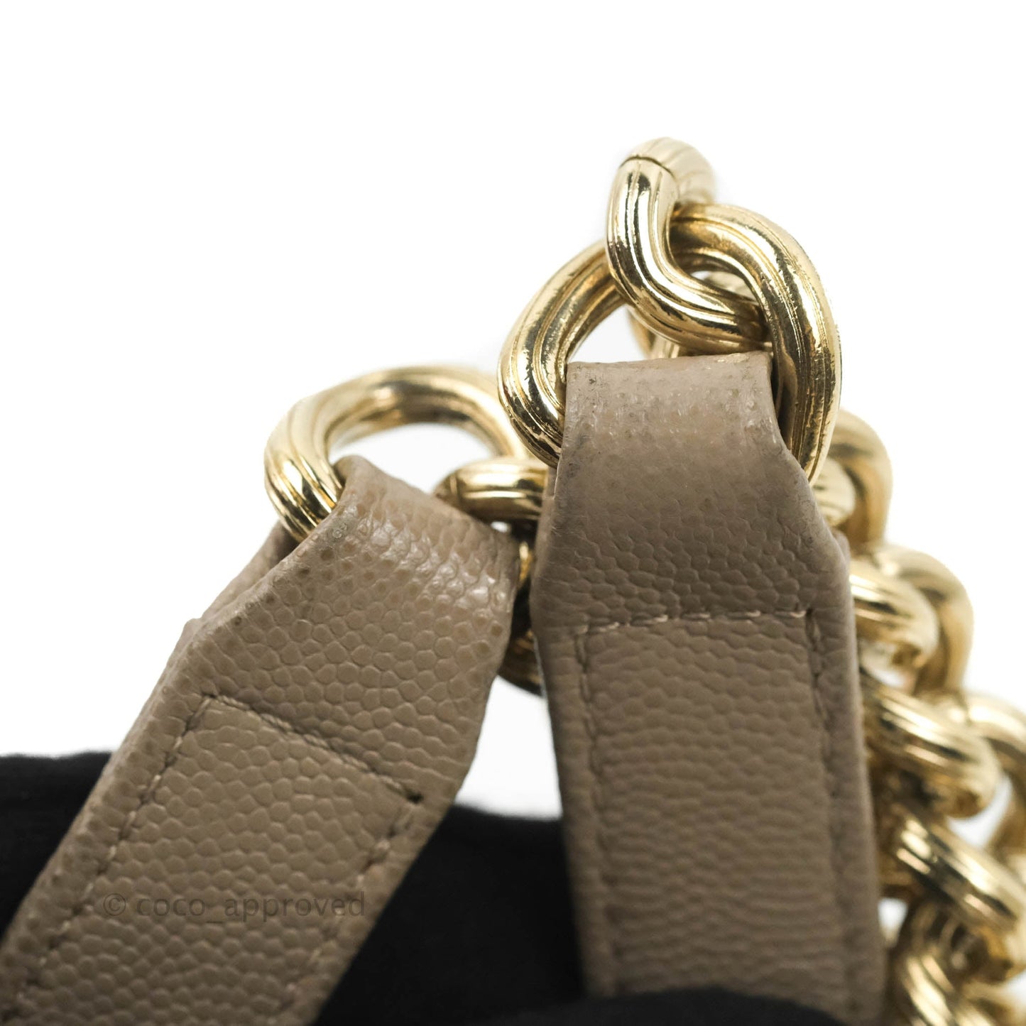 Chanel Quilted Medium Boy Grey Caviar Gold Hardware