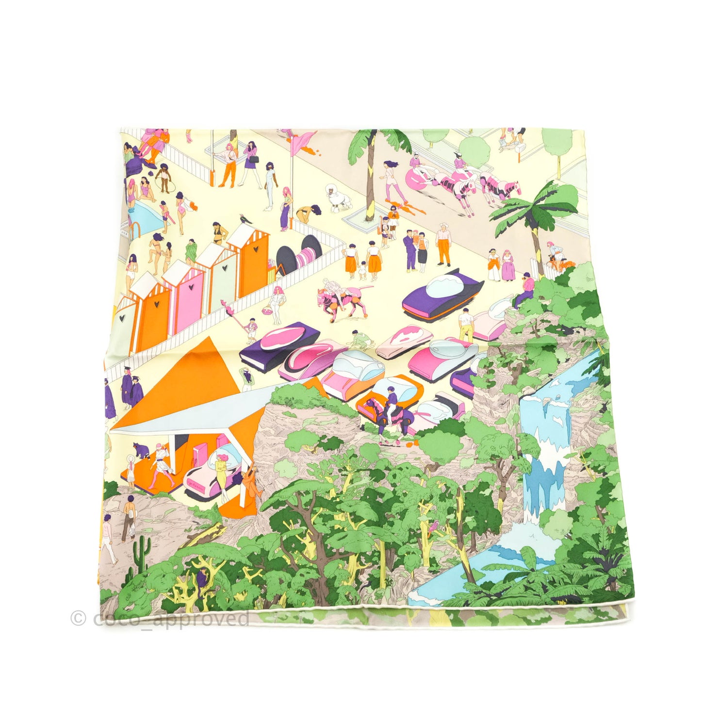 Hermès On The Beach Scarf 90