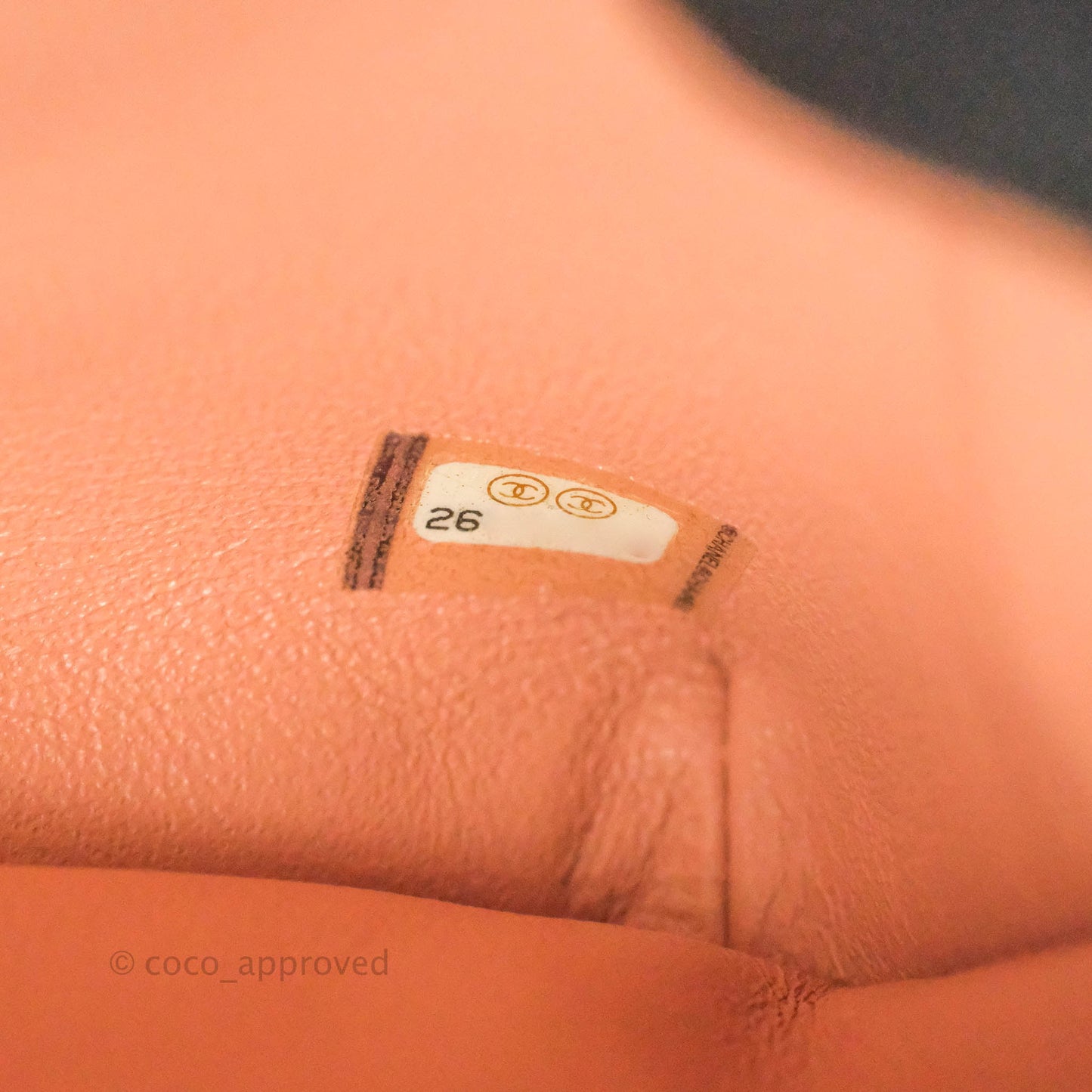 Chanel Quilted Knock On Wood Top Handle Bag Beige Pink Lambskin Gold Hardware
