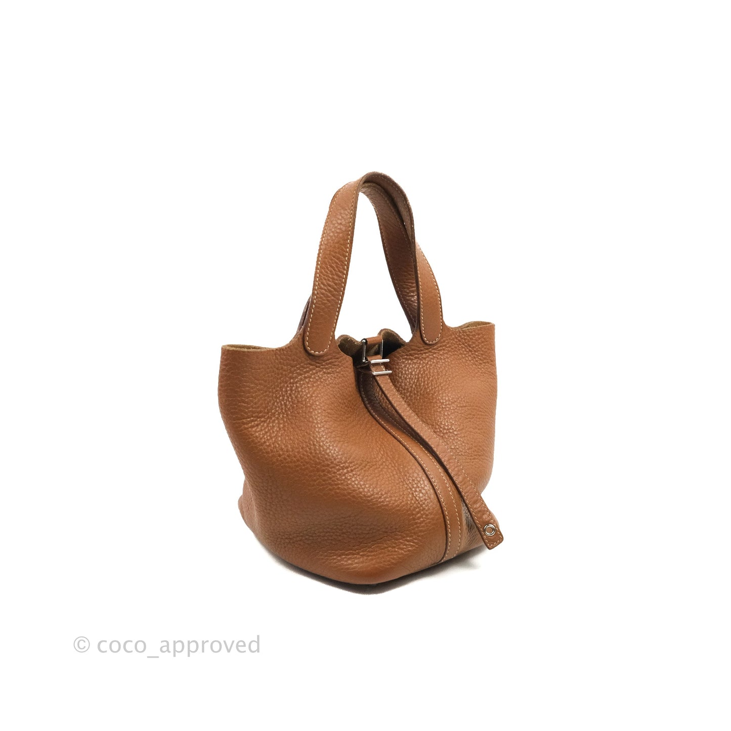 Hermès Picotin Lock 18 PM Gold Clemence Silver Hardware