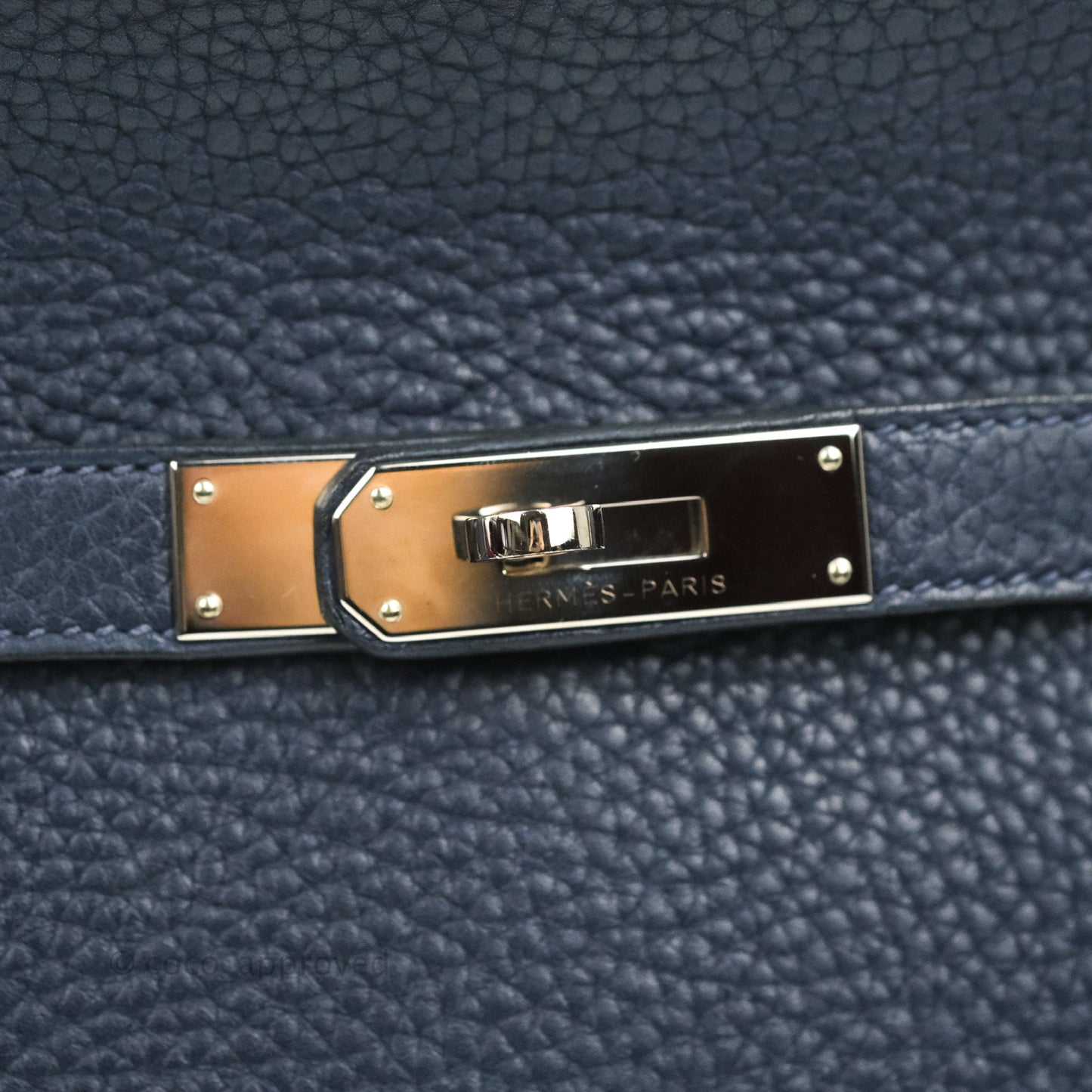 Hermes Jypsiere 28 Togo Midnight Blue Palladium Hardware