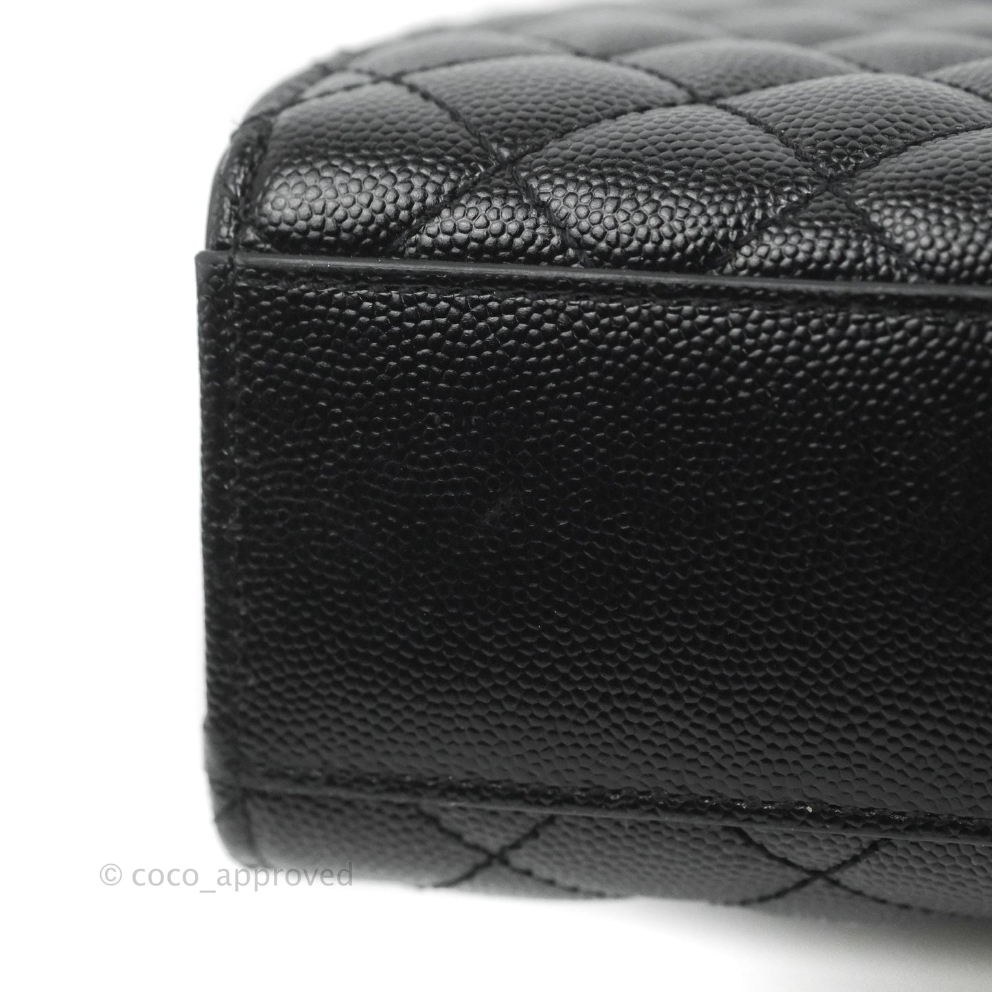 Saint Laurent Quilted Envelope Large Black Caviar Gold Hardware