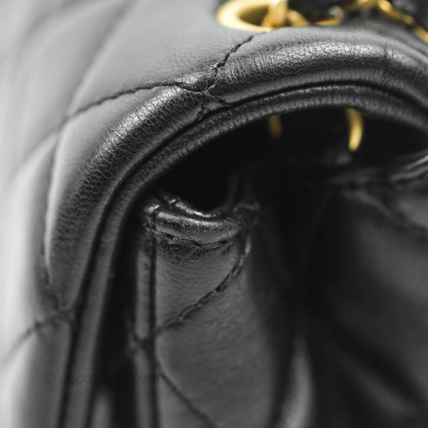 Chanel Quilted Mini Rectangular Pearl Crush Black Lambskin Gold Hardware