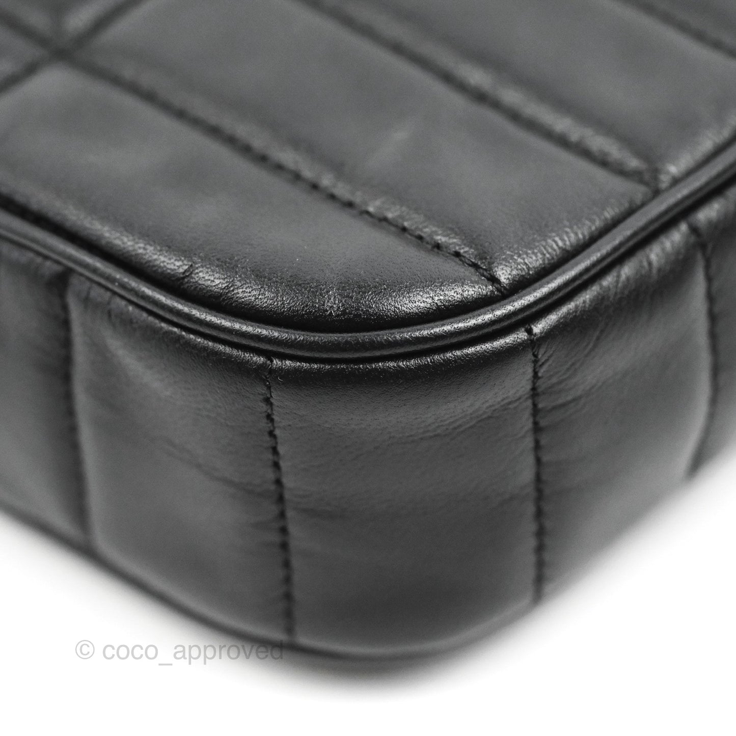 Celine Monochrome Quilted Goatskin Matelasse Black Gold Hardware