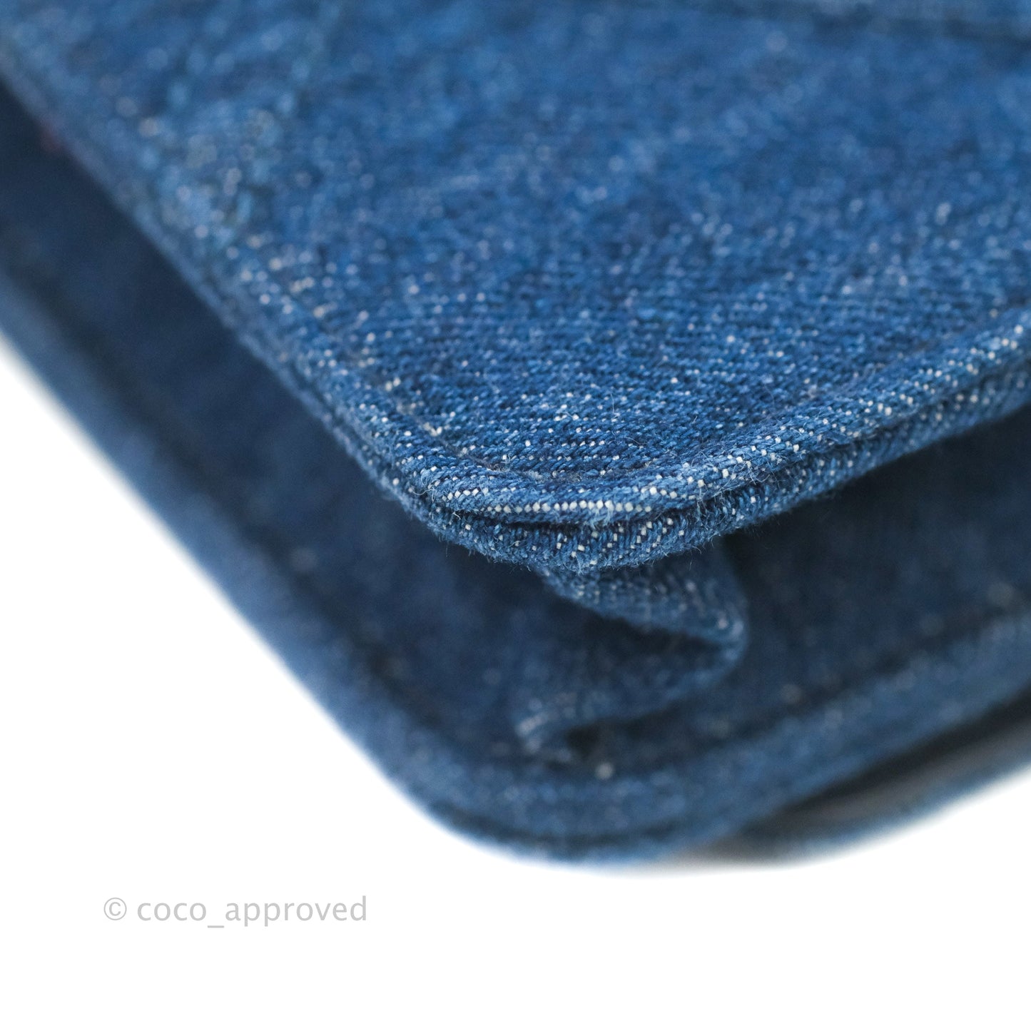 Chanel 19 Wallet on Chain WOC Blue Denim Mixed Hardware
