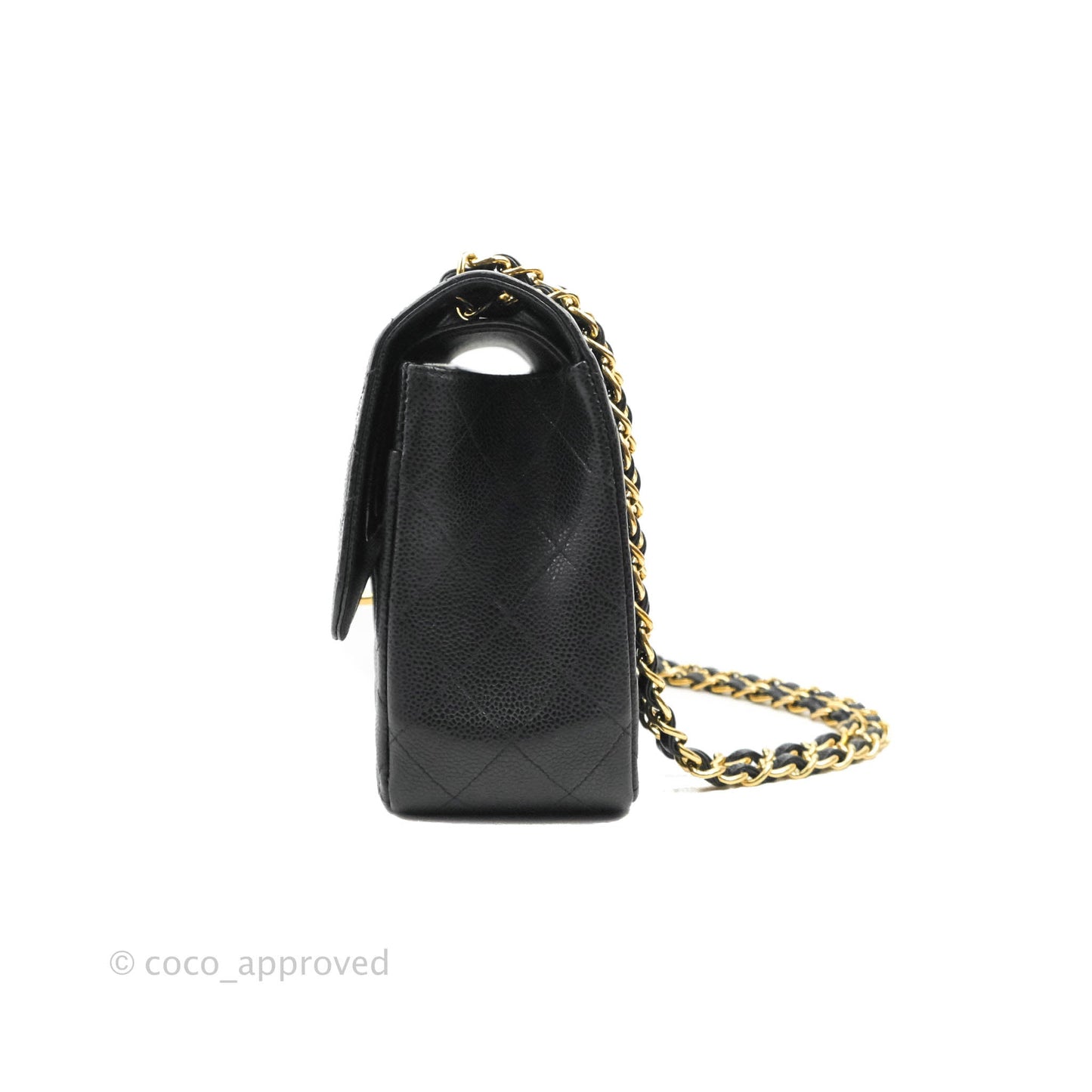 Chanel Jumbo Double Flap Black Caviar Gold Hardware⁣⁣