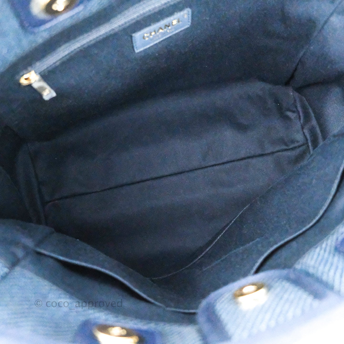 Chanel Canvas Deauville Medium Navy
