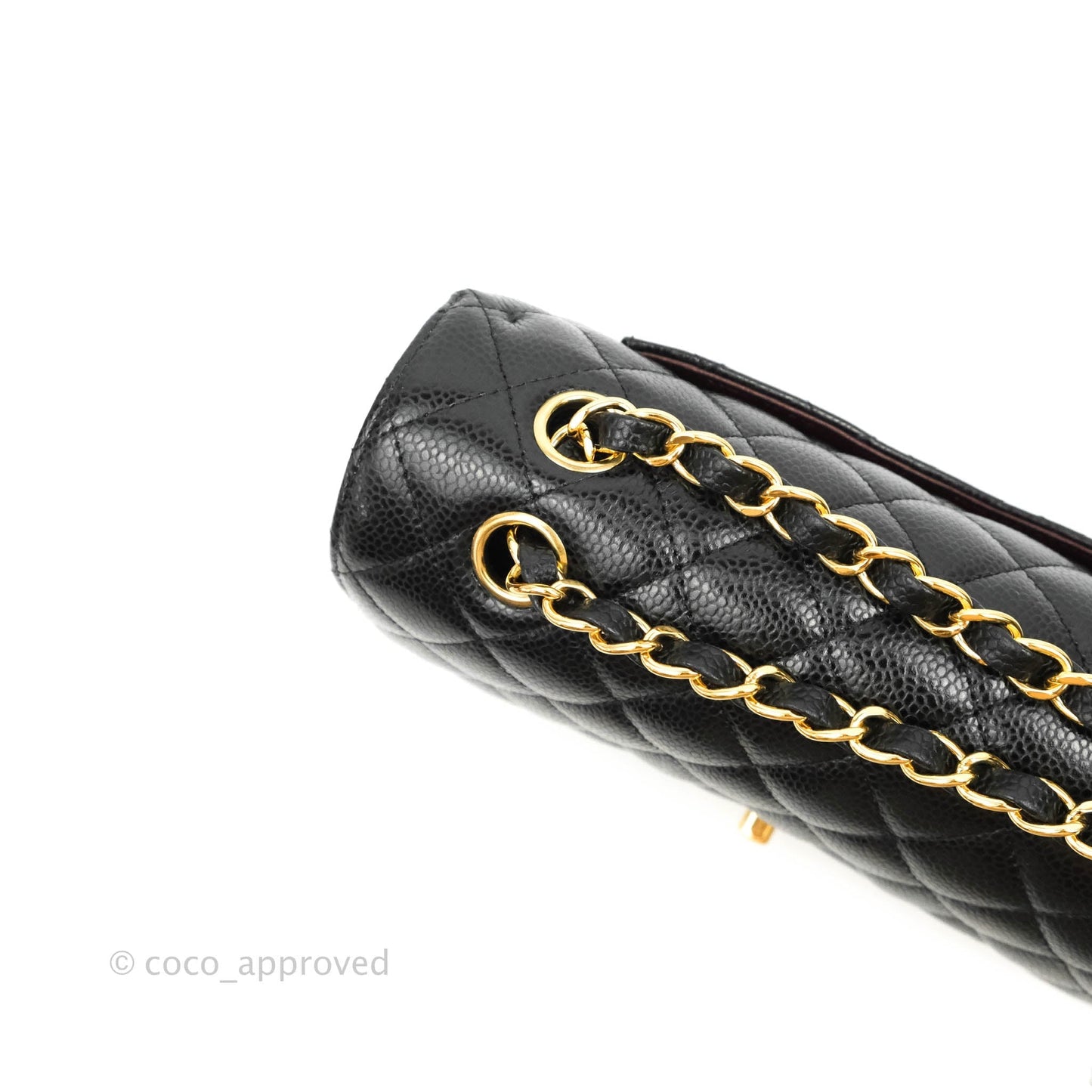 Chanel Classic Small S/M Flap Black Caviar Gold Hardware