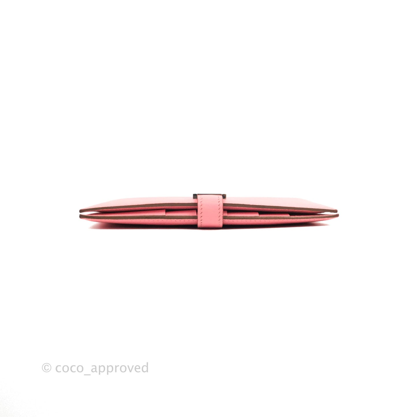 Hermès Bearn Wallet Epsom Pink Palladium Hardware