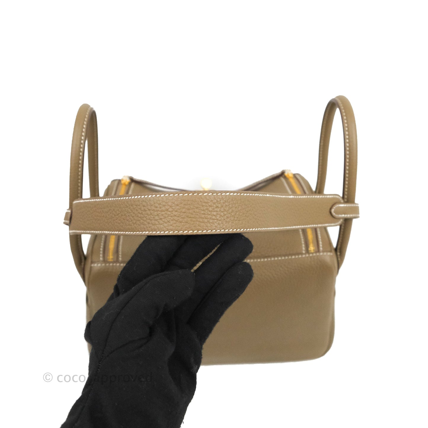 Hermès Lindy 26 Etoupe Gold Hardware