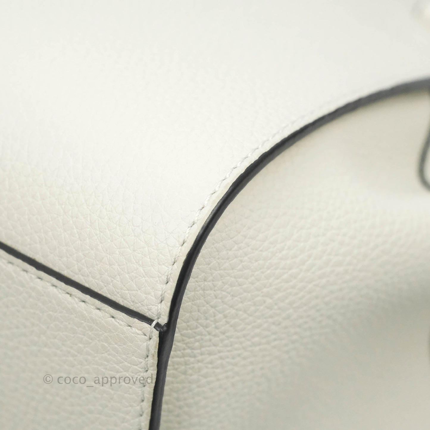 Loewe Mini Hammock Drawstring White Calfskin