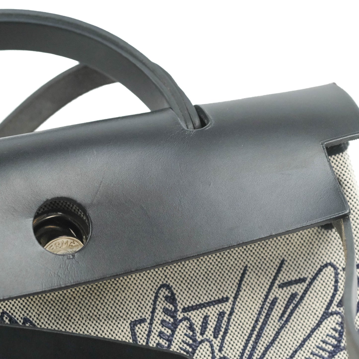 Hermès Herbag Zip 31 Black Pegasus Pop Canvas Palladium Hardware