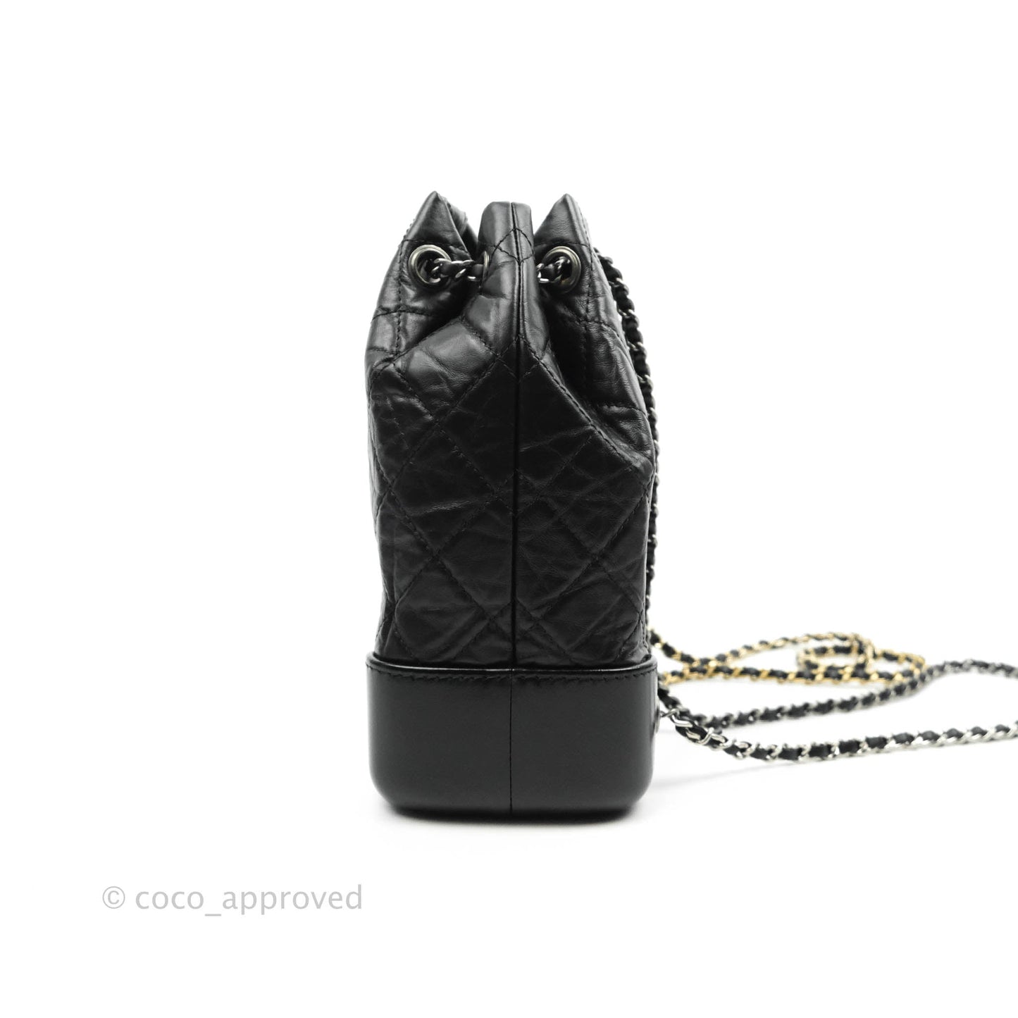 Chanel Small Gabrielle Backpack Black Aged Calfskin