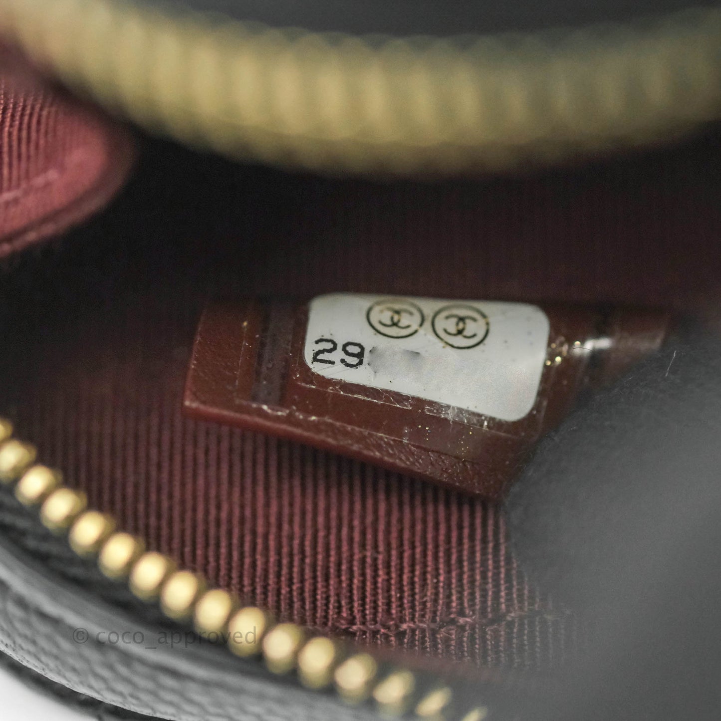 Chanel Quilted Phone Holder Black Caviar Gold Hardware