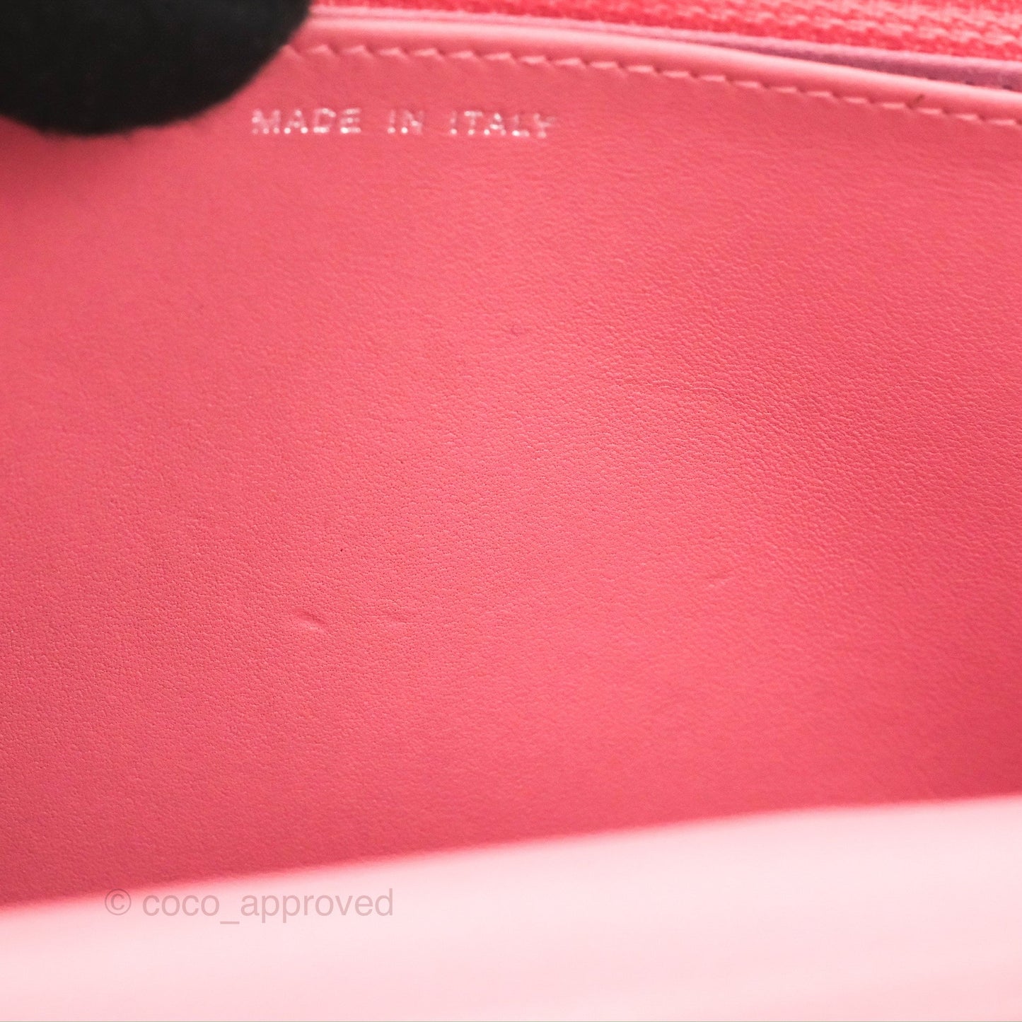 Chanel Camellia Embossed Wallet On Chain WOC Pink Lambskin Silver Hardware