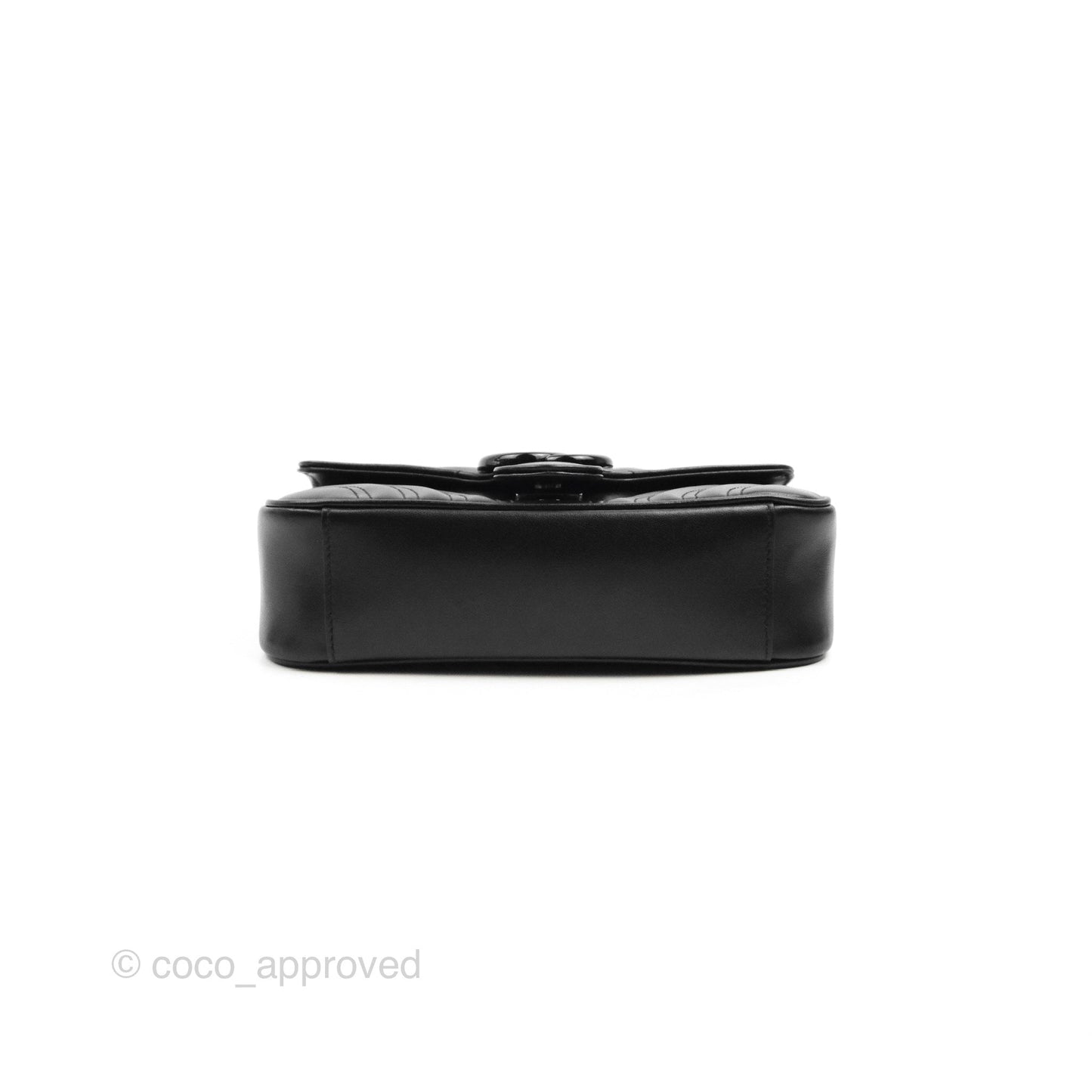 Gucci Mini Chevron GG Marmont Matelassé Bag So Black Calfskin