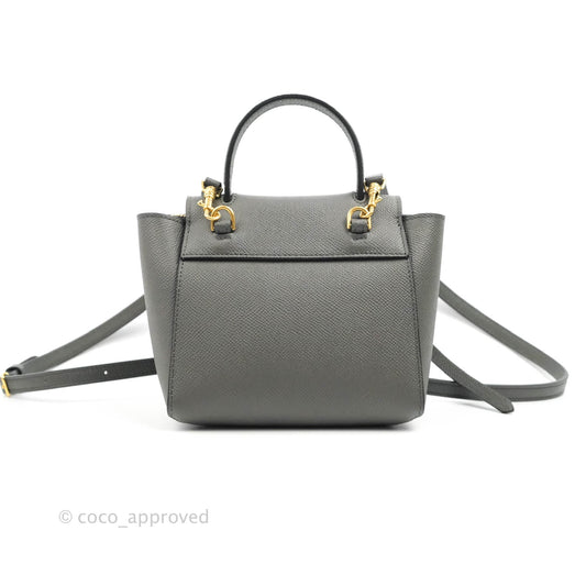 Celine Pico Belt Bag Grey Grained Calfskin Gold Hardware