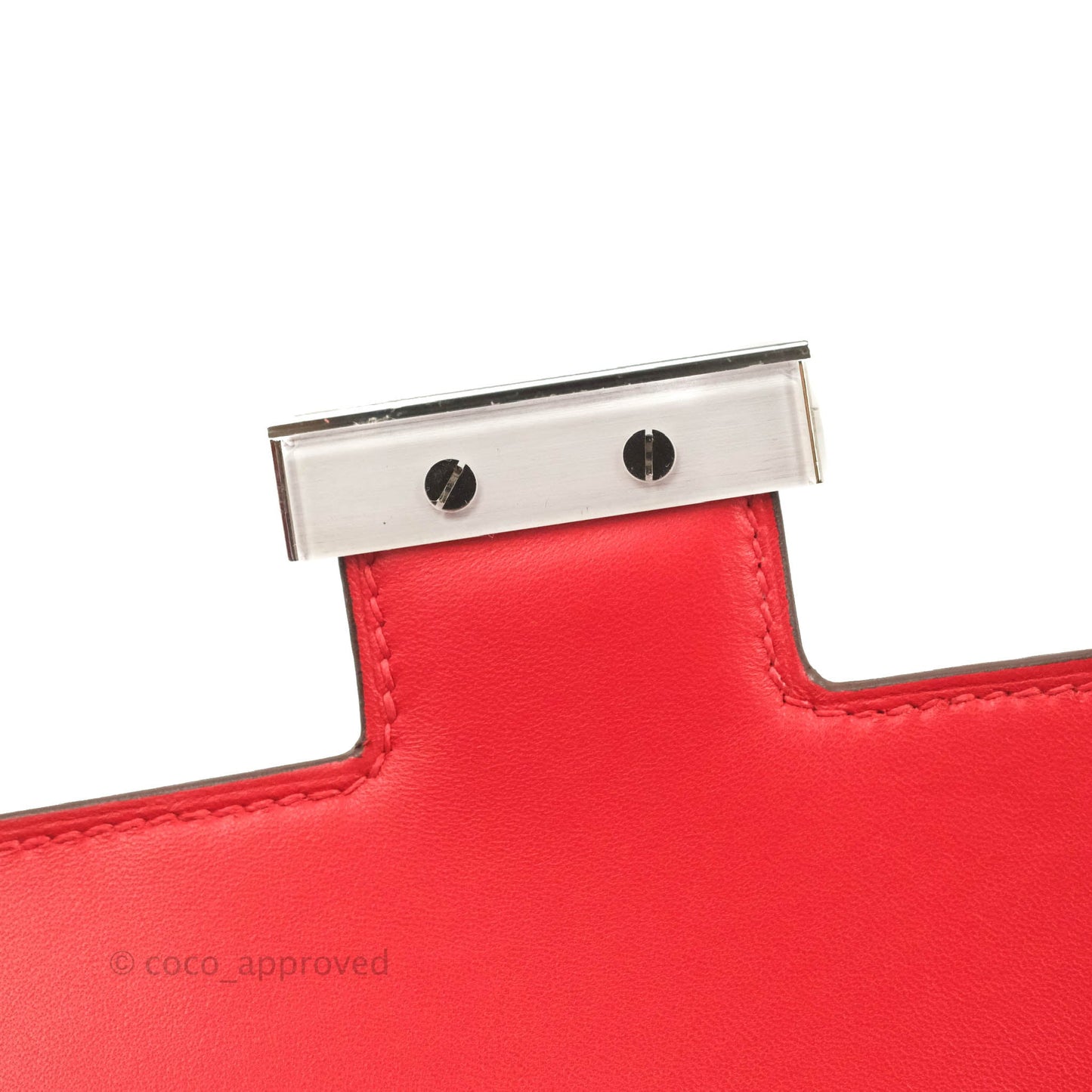 Hermès Constance 24 Rouge De Coeur Veau Epsom Palladium Hardware