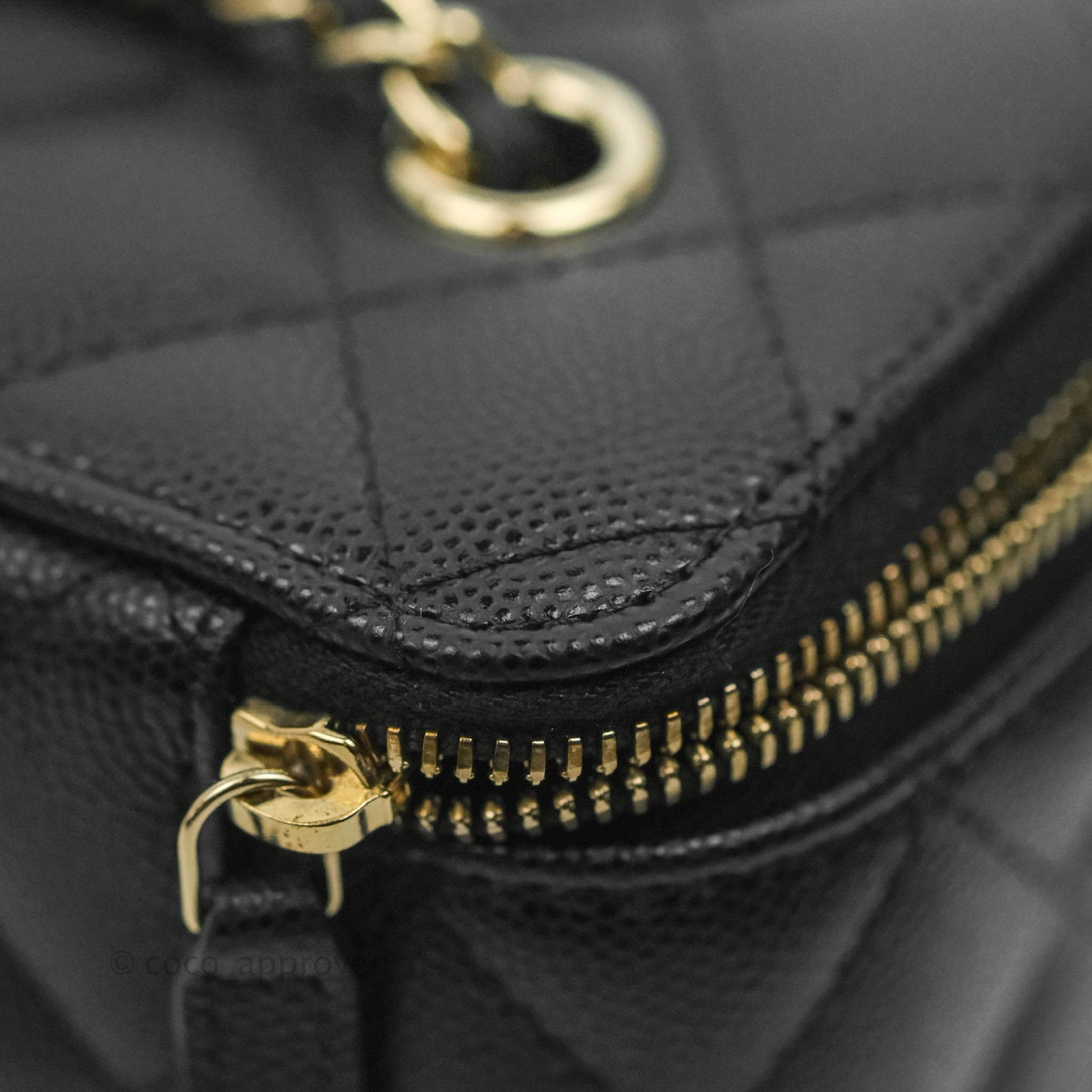 Chanel Classic Vanity Rectangular Black Caviar Gold Hardware