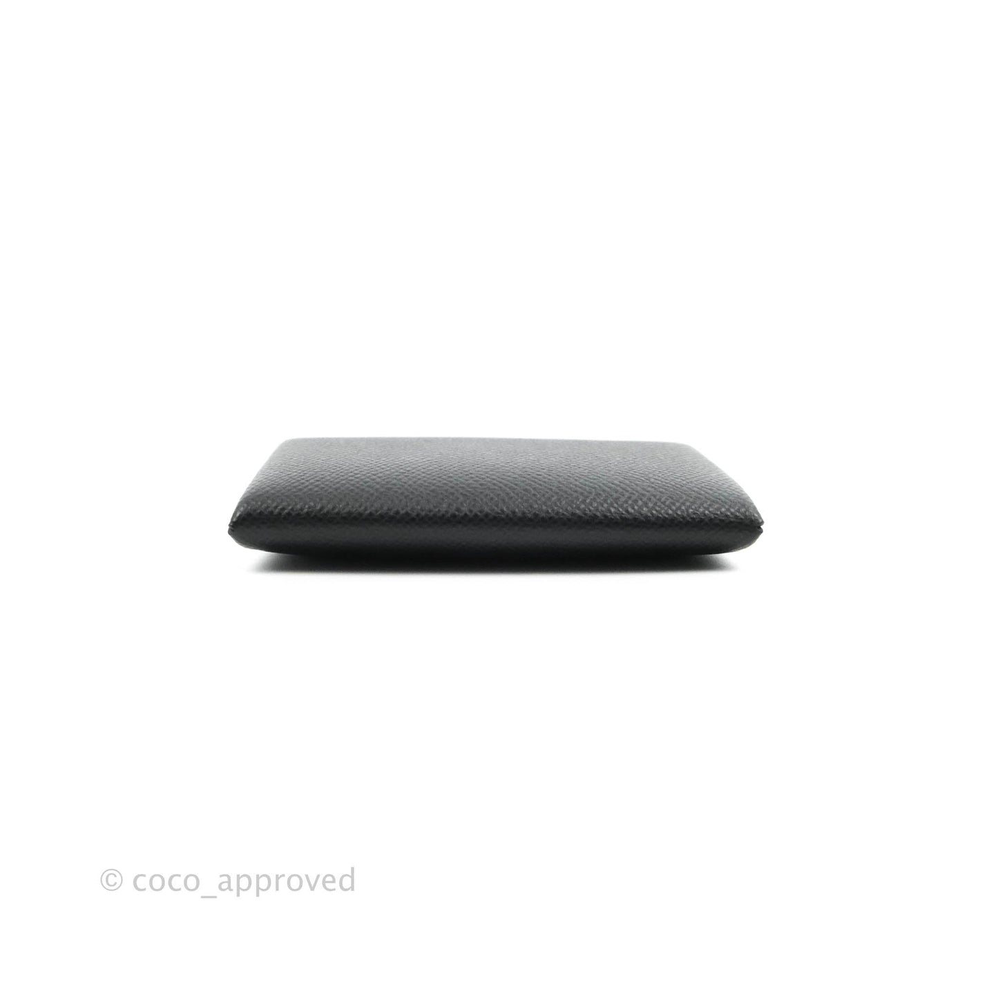 Hermès Calvi Card Holder Epsom Black