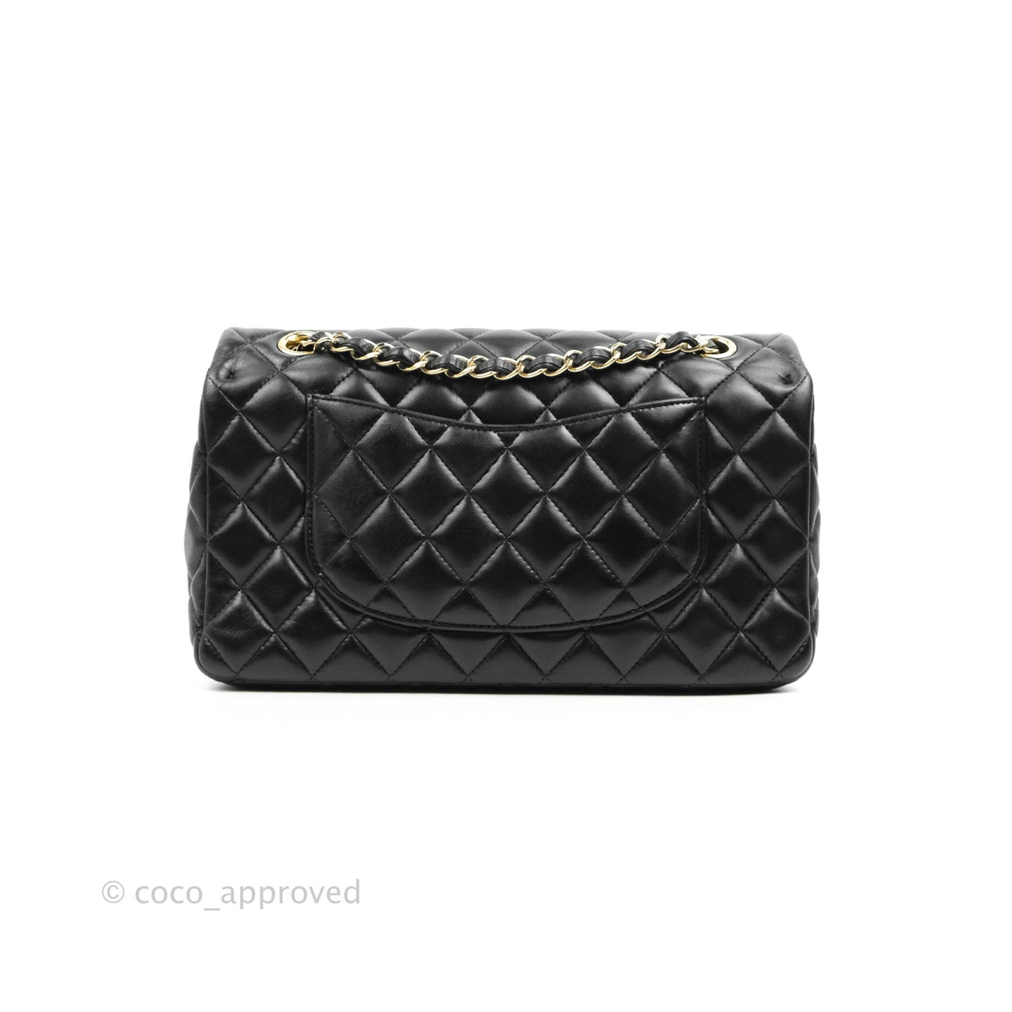 Chanel M/L Medium Flap Bag Valentine Limited Edition Black Lambskin Gold Hardware
