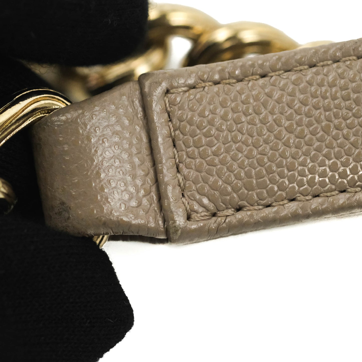 Chanel Quilted Medium Boy Grey Caviar Gold Hardware