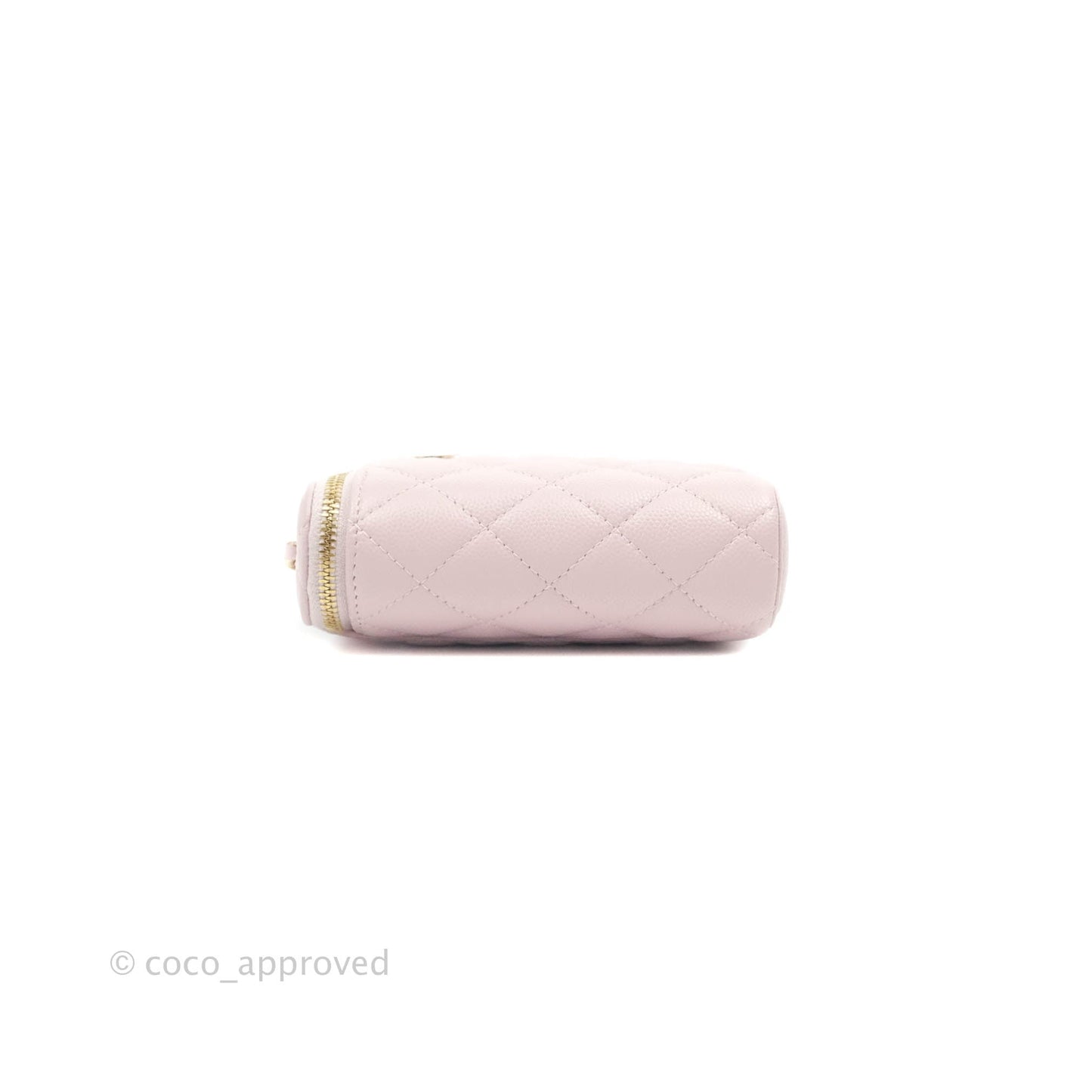 Chanel Classic Mini Vanity With Chain Pink Caviar Gold Hardware
