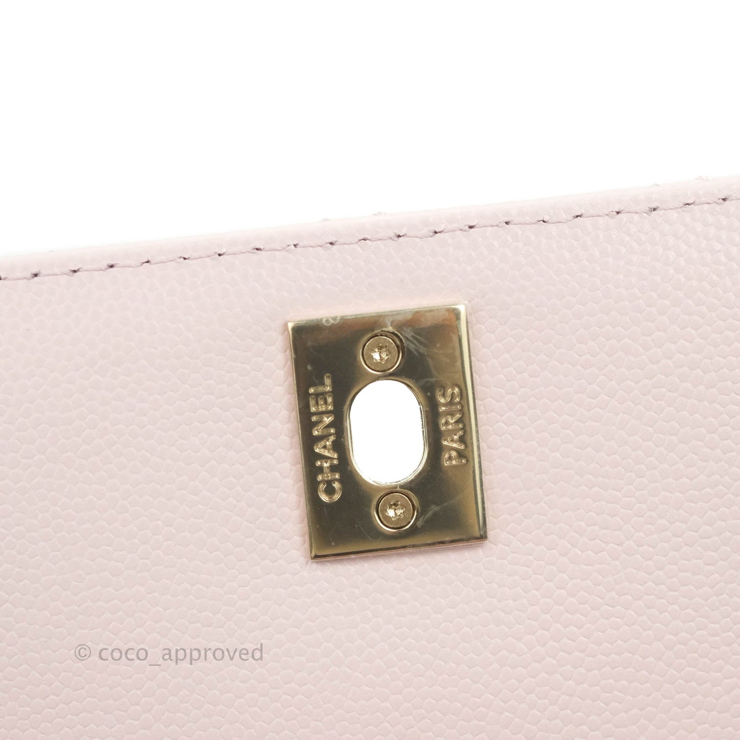 Chanel Small Coco Handle Light Pink Caviar Gold Hardware