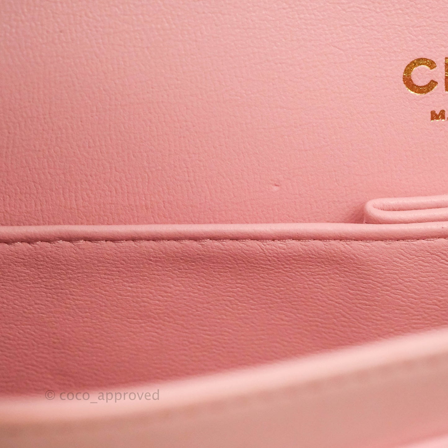 Chanel Classic M/L Medium Flap Quilted Pink Lambskin Gold Hardware