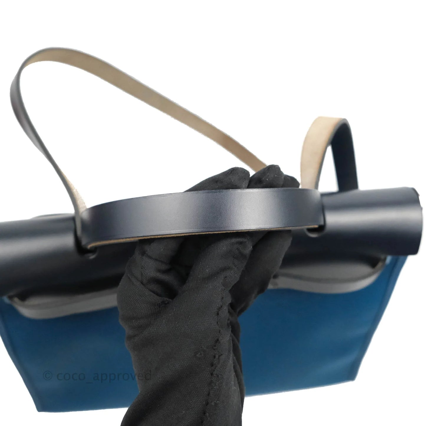 Hermès Herbag Zip 31 Bleu Ocean/Bleu Indigo Canvas Palladium Hardware