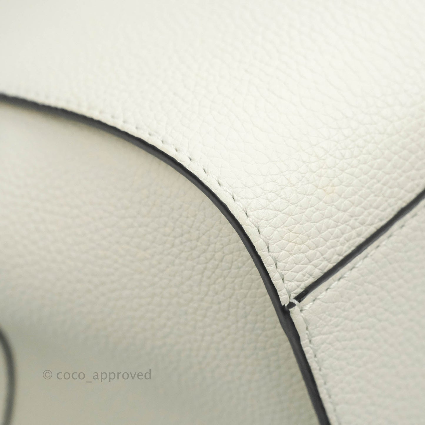 Loewe Mini Hammock Drawstring White Calfskin