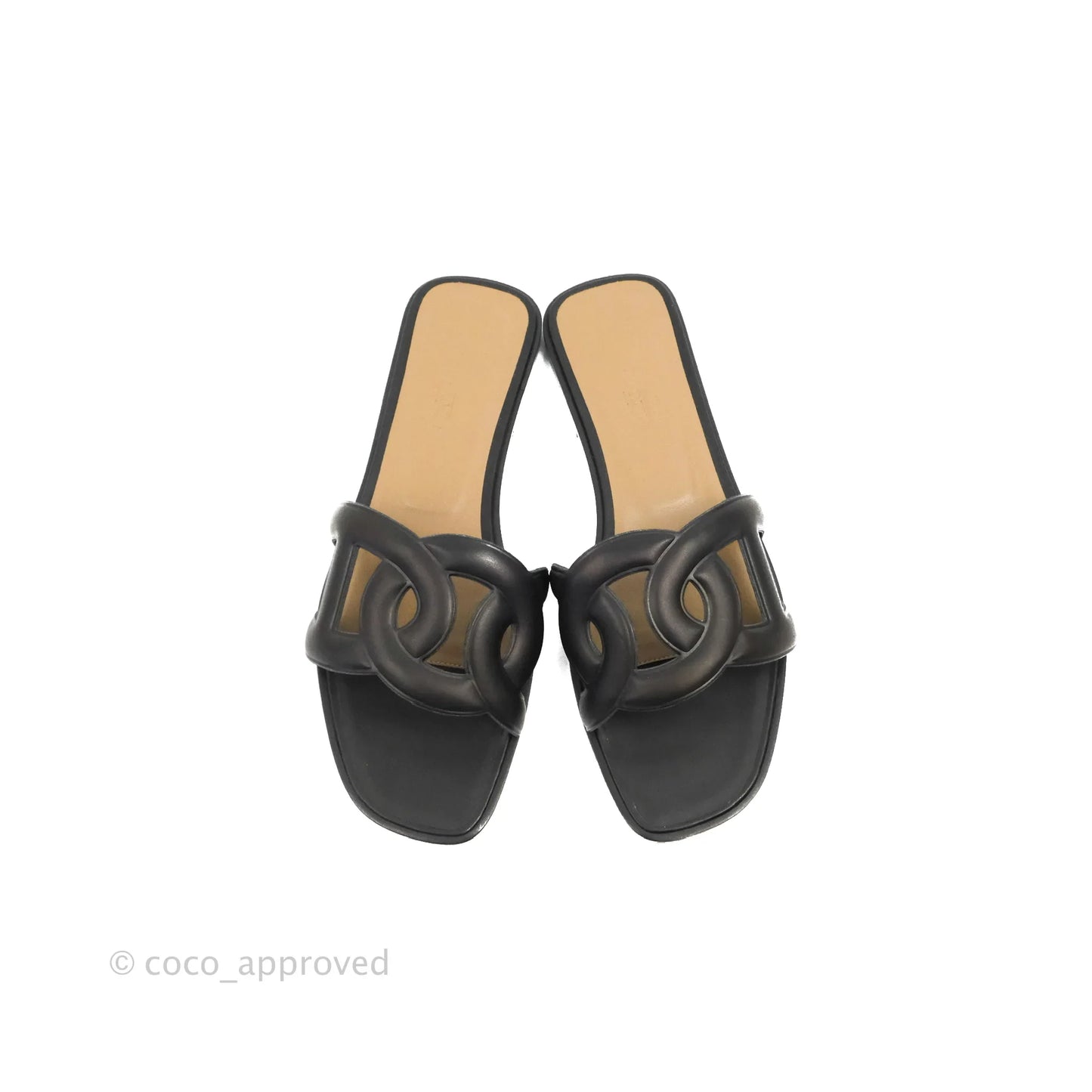 Hermes Omaha Sandal Black Size 37