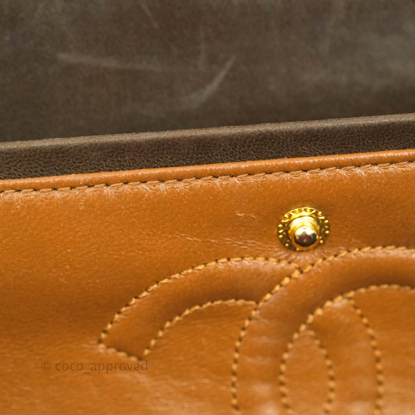 Chanel Classic Vintage Small Flap Brown Lambskin 24K Gold Hardware