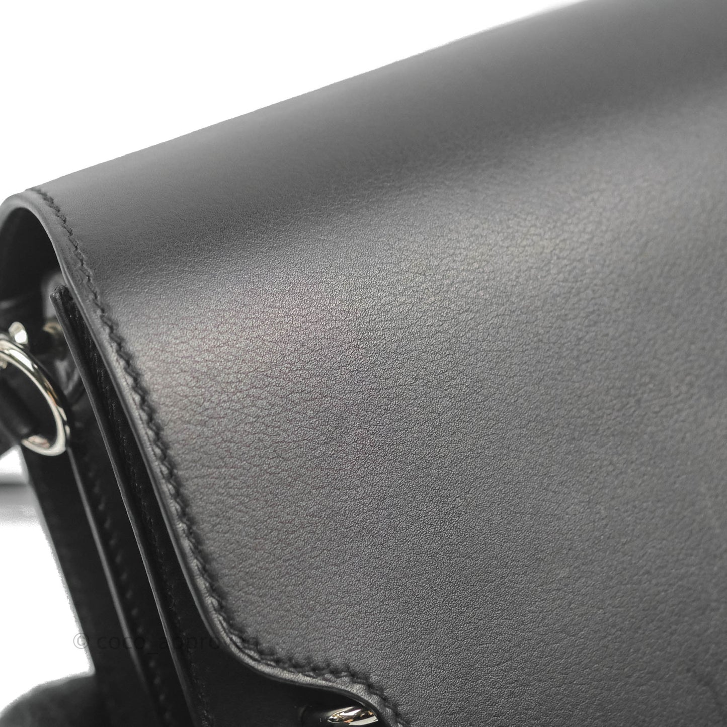 Hermès Roulis Mini 18 Black Swift Palladium Hardware