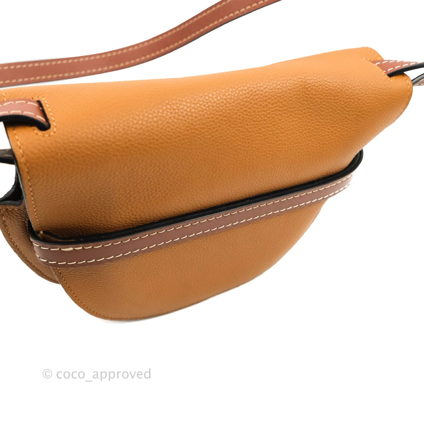 Loewe Small Gate Bag Light Caramel/Pecan Grained Calfskin