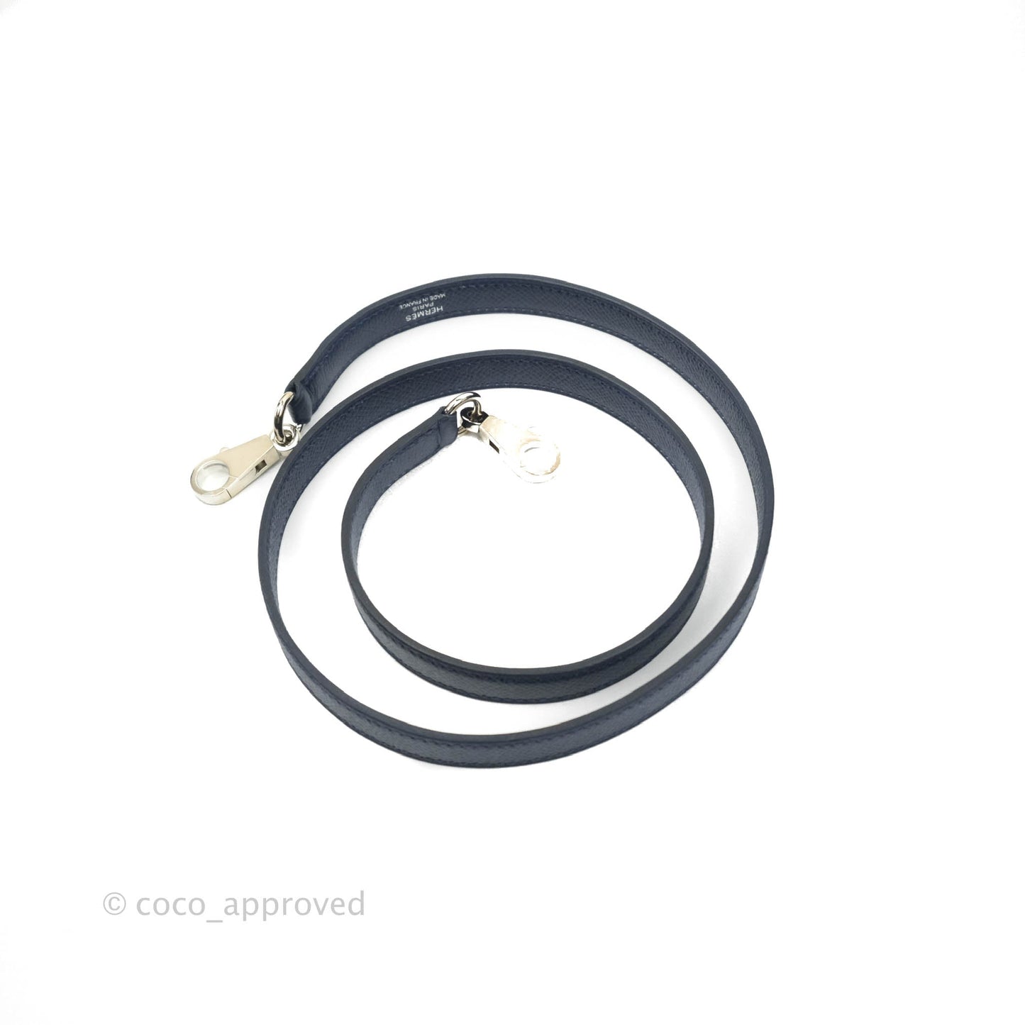 Hermès Kelly 28 Blue Epsom Palladium Hardware "Letter" Collection Limited Edition
