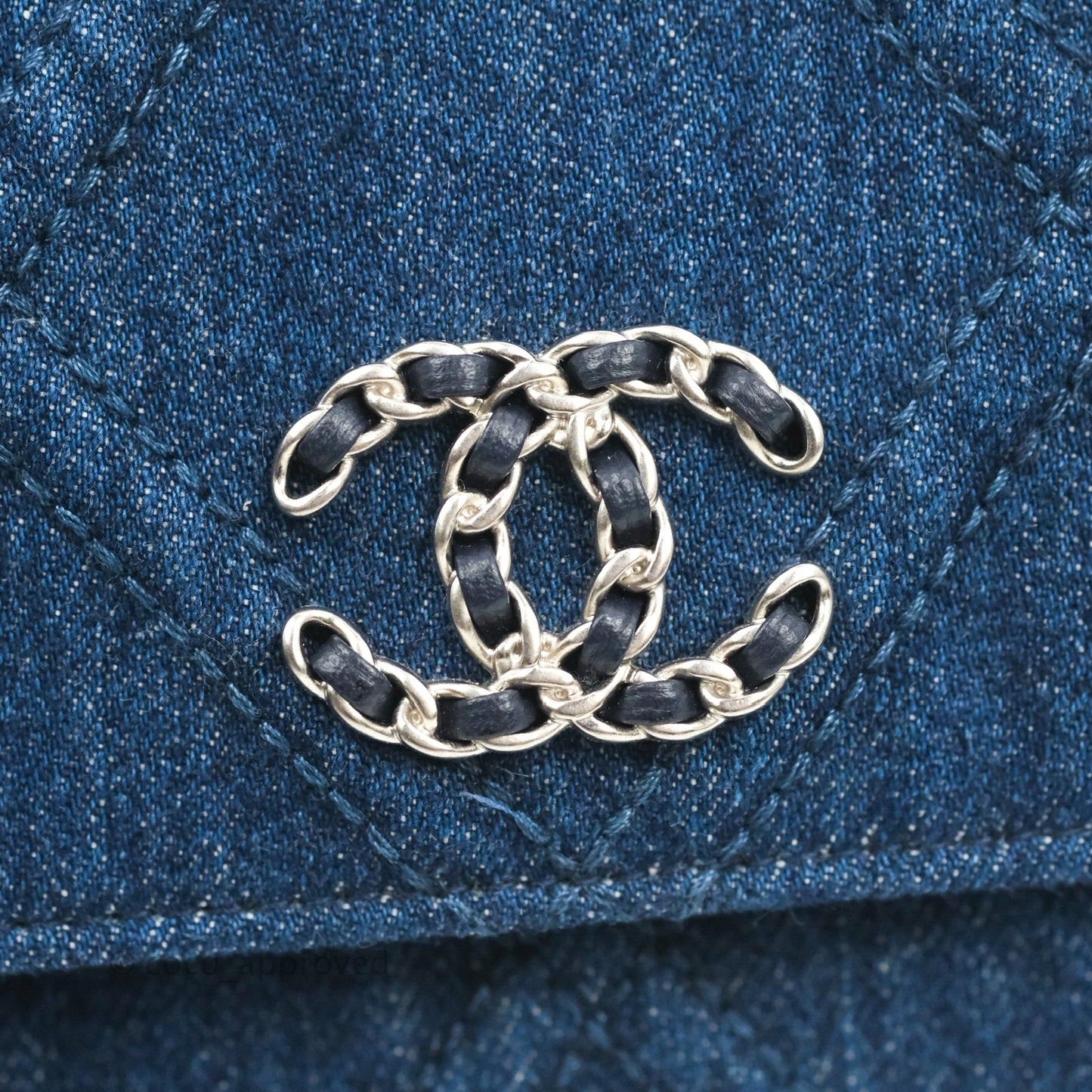 Chanel 19 Wallet on Chain WOC Blue Denim Mixed Hardware