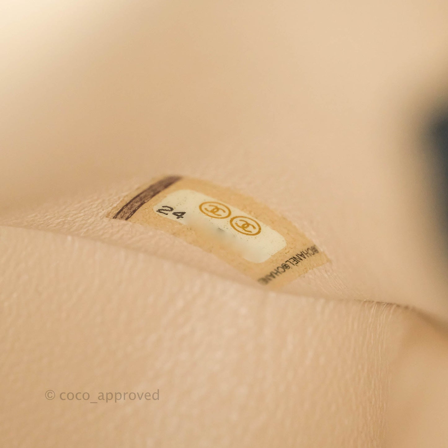 Chanel Quilted Mini Square Light Beige Lambskin Gold Hardware