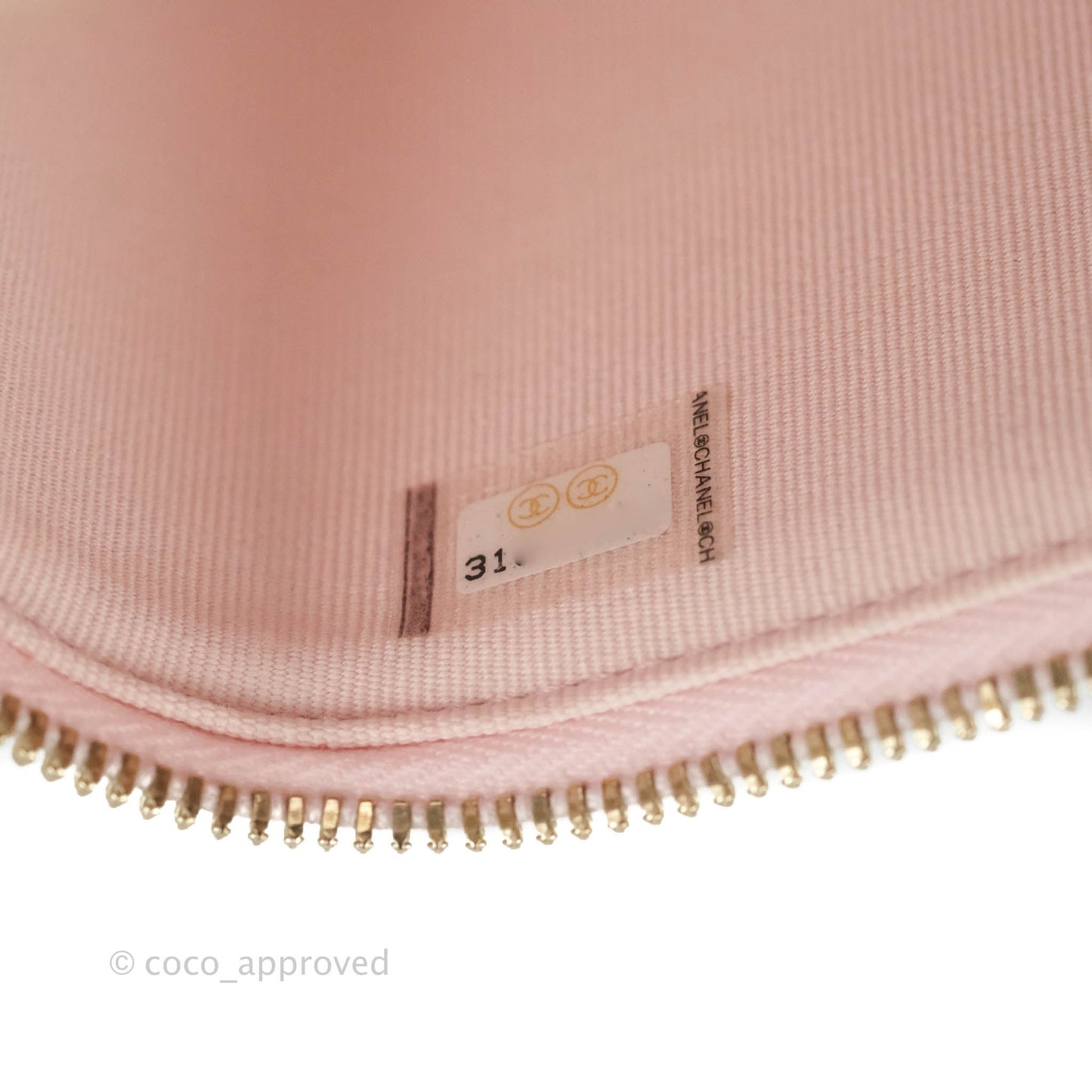 Chanel Vanity with Chain Light Pink Caviar Gold Hardware